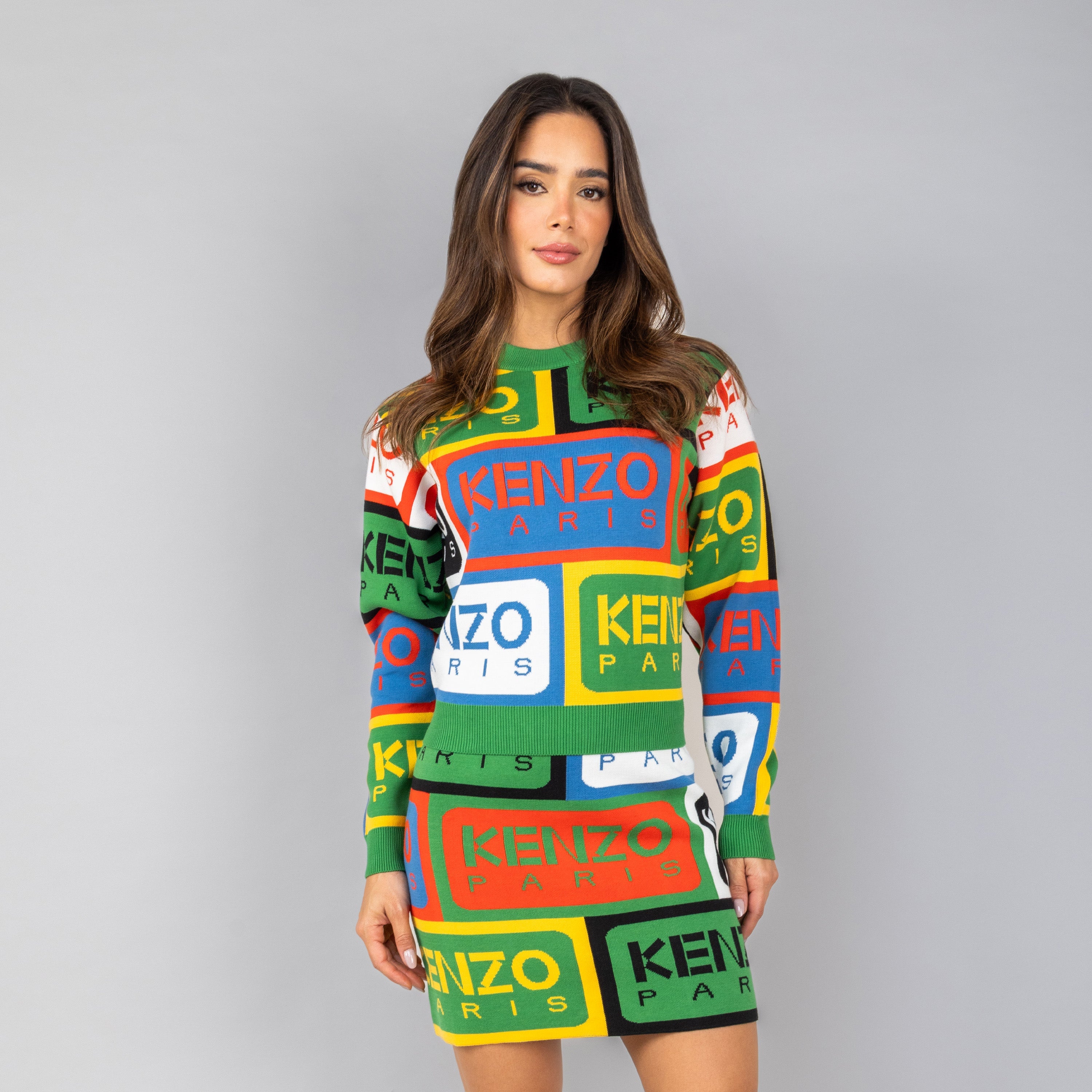 Suéter Multicolor Kenzo Multilogos