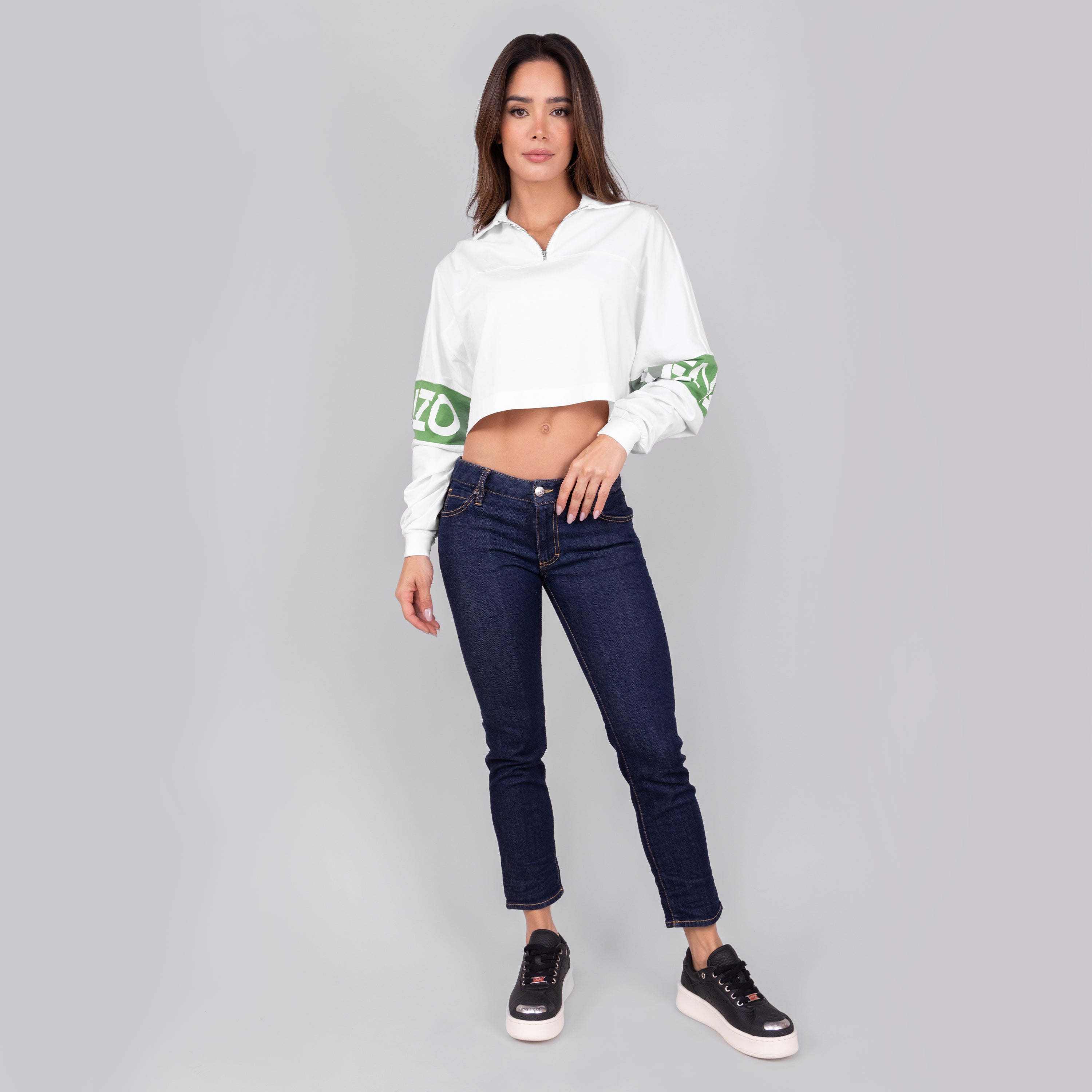 Camisa Blanca Kenzo Sleeve Logo