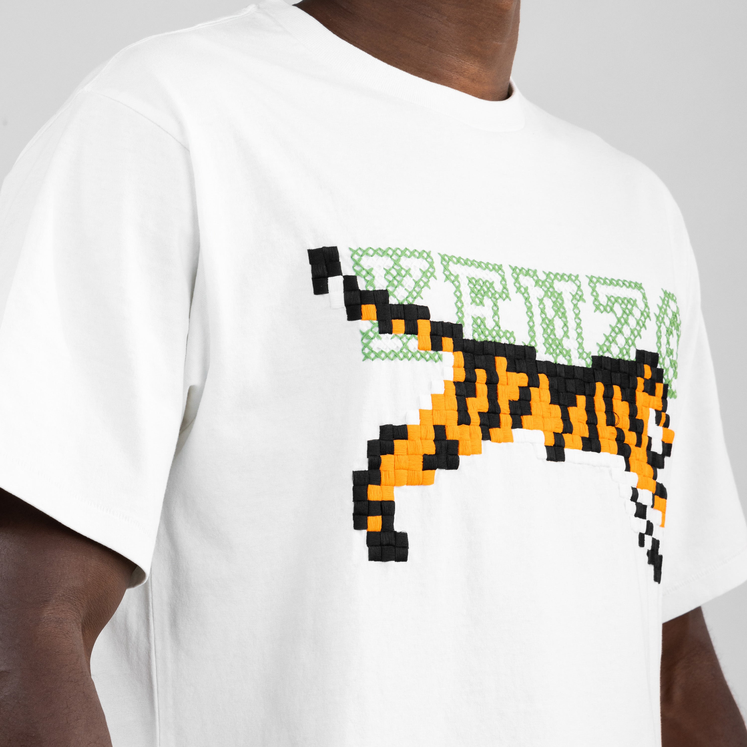 Camiseta Blanca Kenzo Logo Tiger