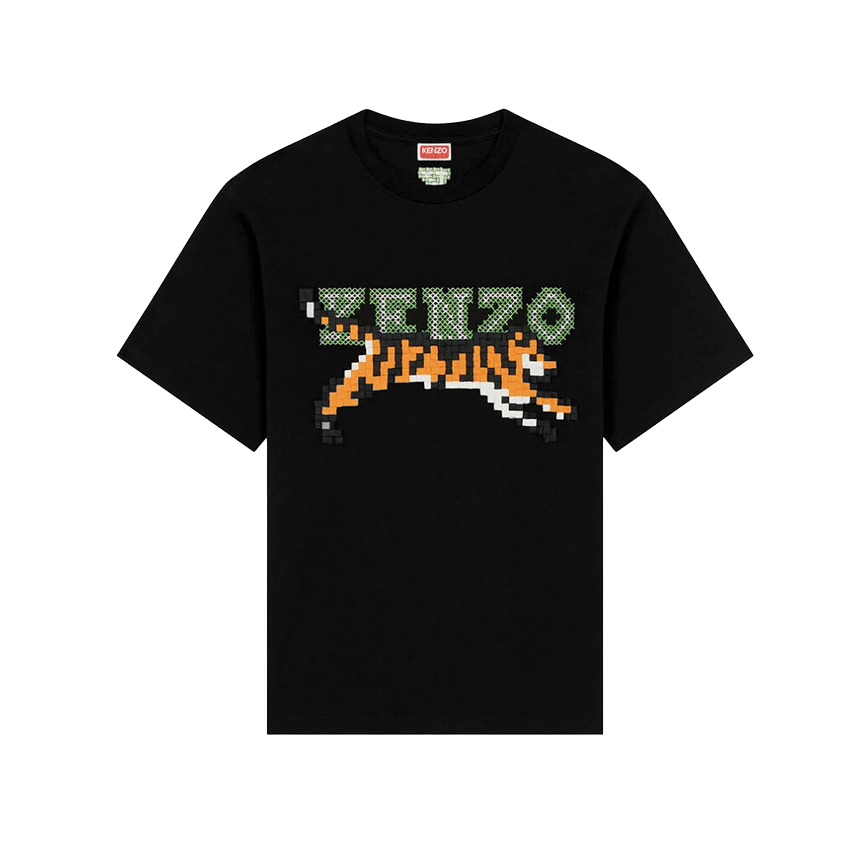 Camiseta Negra KENZO Logo Tiger W