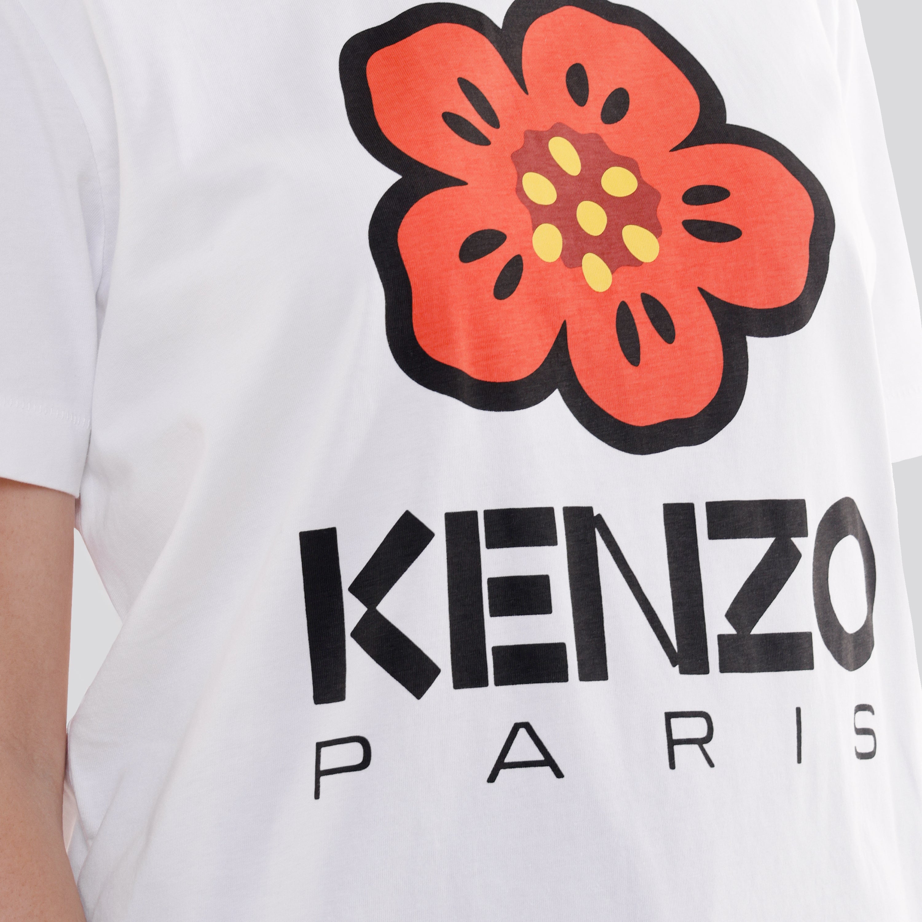 Camiseta Blanca Kenzo Boke Flower