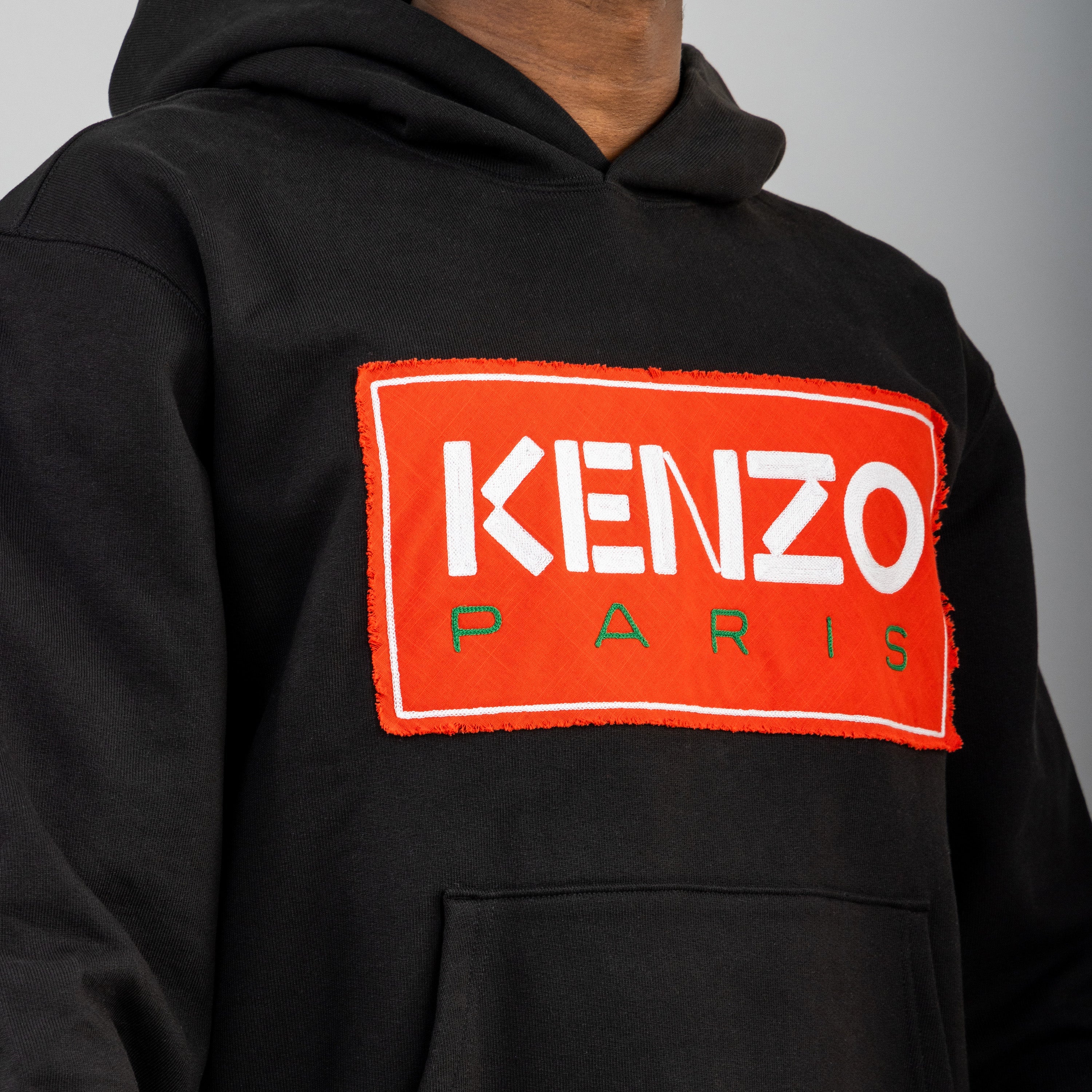 Buzo Tipo Hoodie Negro Kenzo Paris Logo
