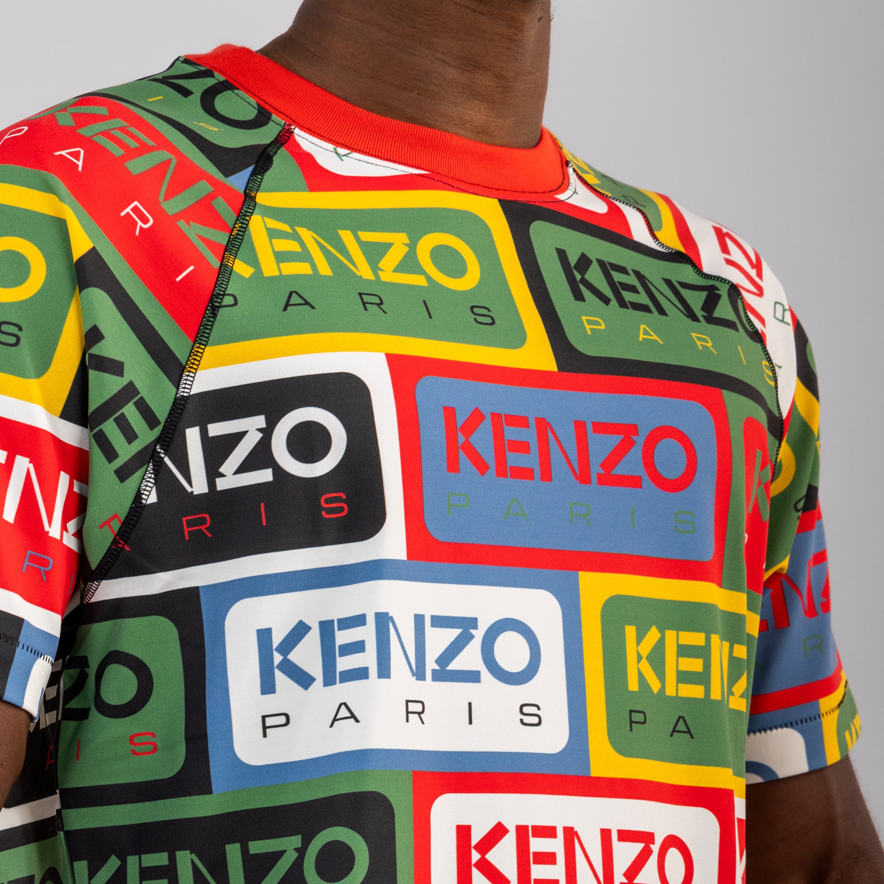 Camiseta Multicolor Kenzo Multilogo