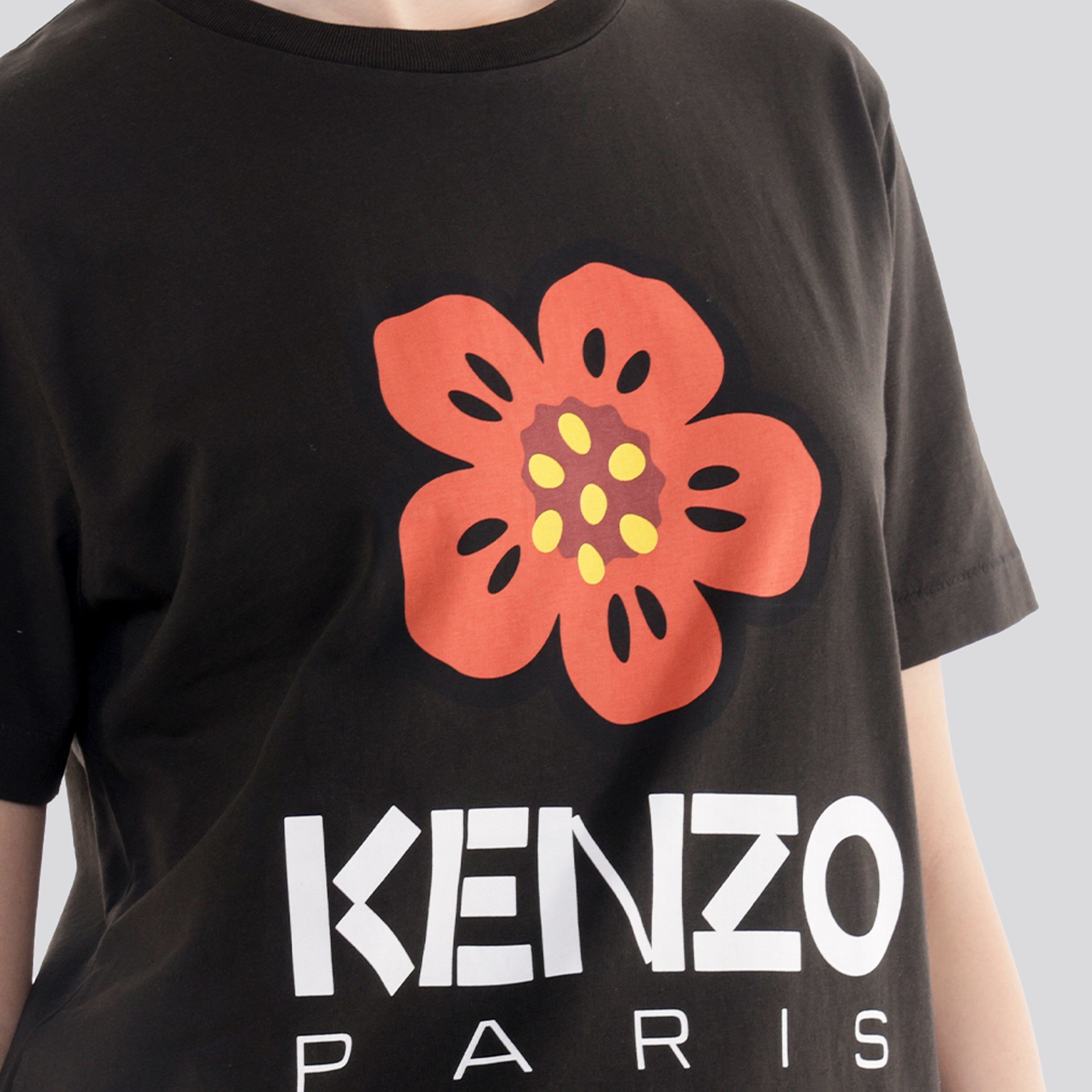Camiseta Negra Kenzo Boke Flower
