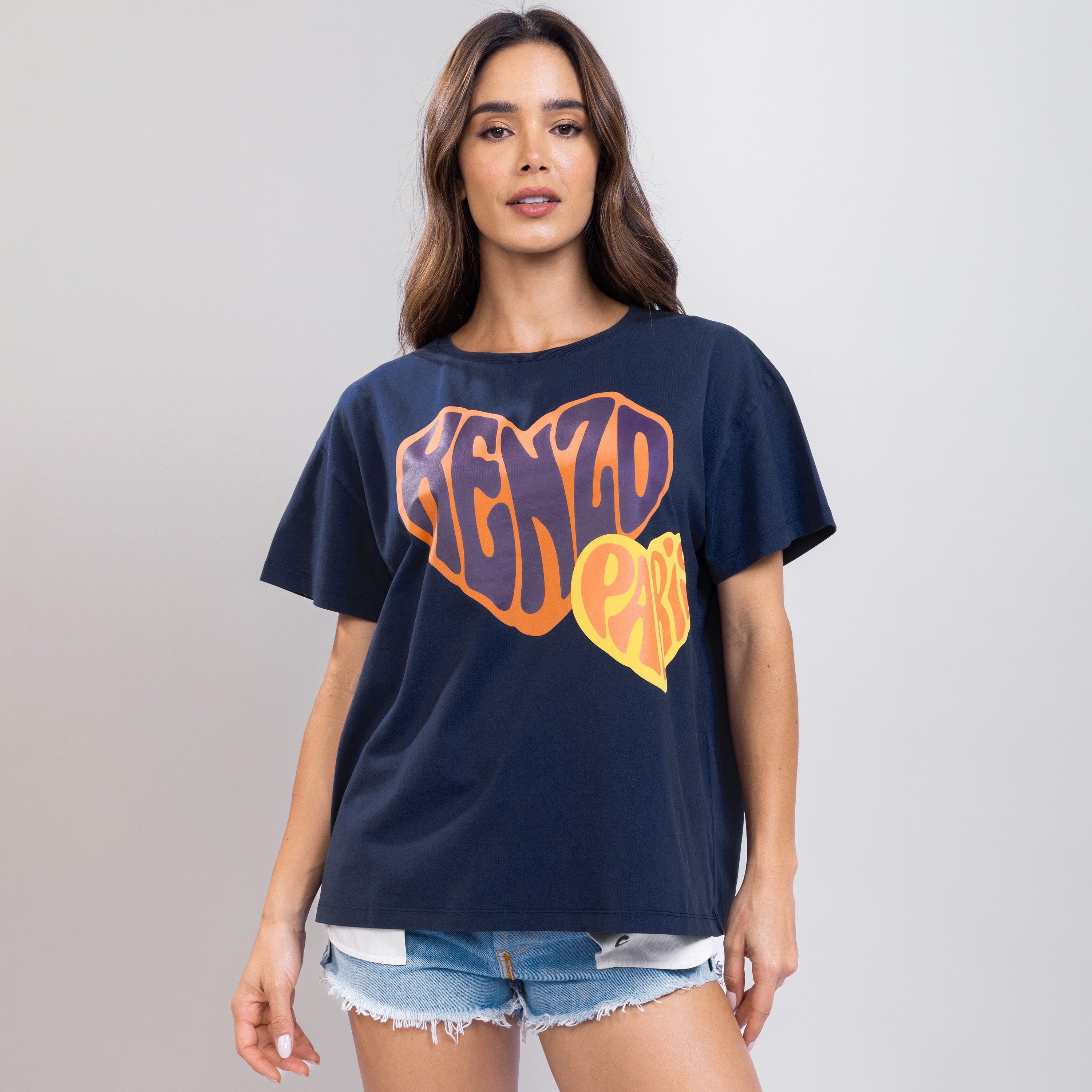 Camiseta Azul Kenzo Heart