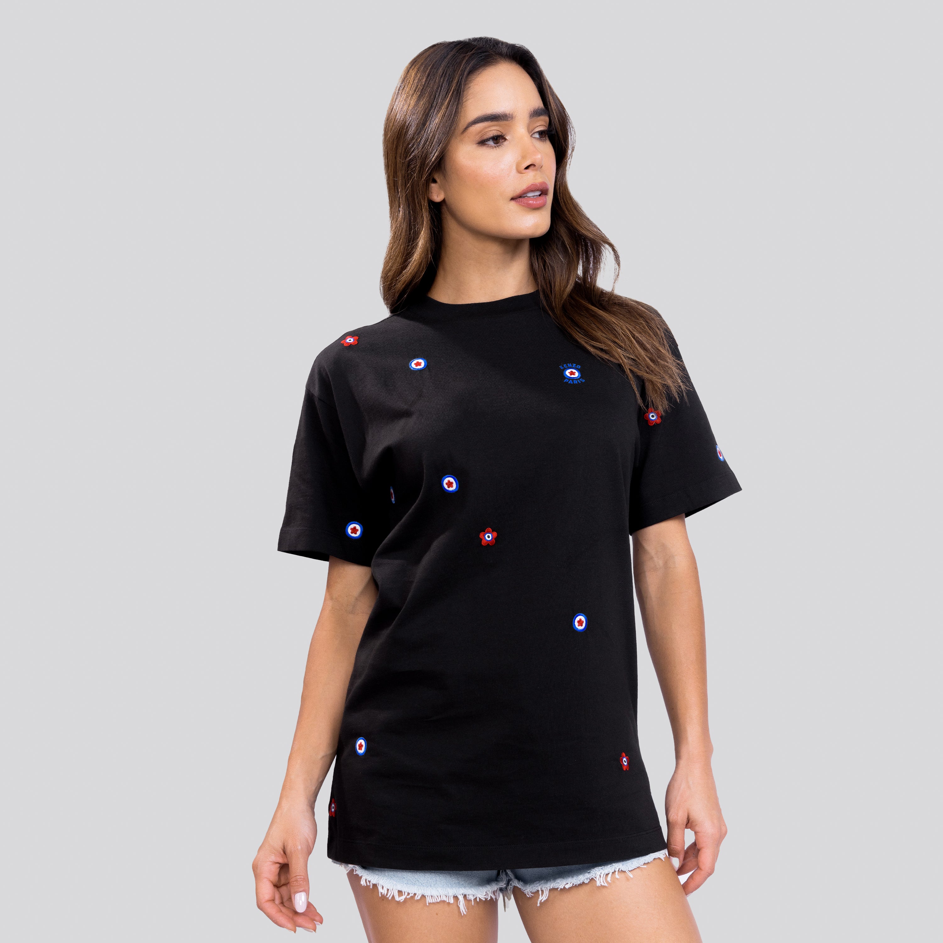 Camiseta Negro Kenzo Targets