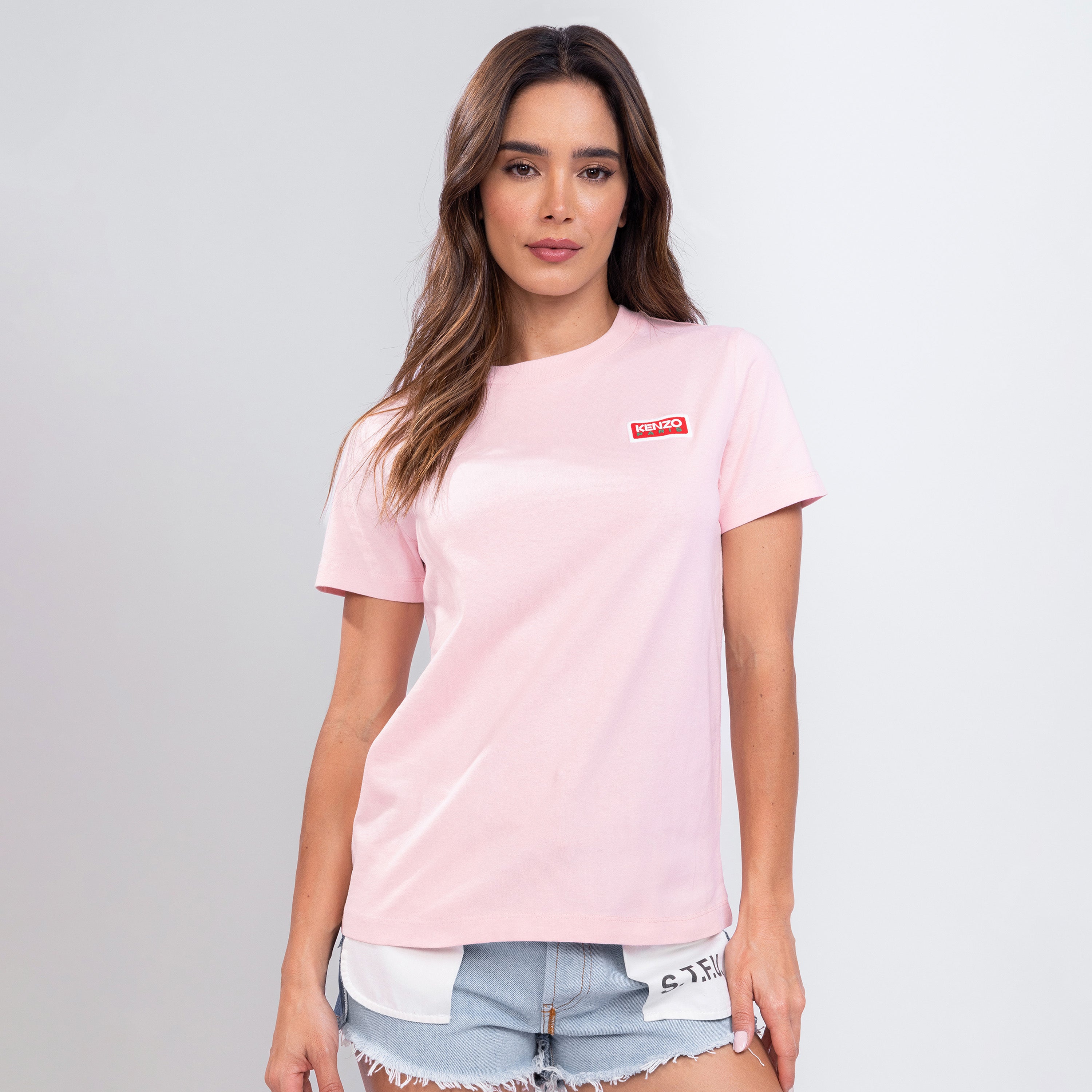 Camiseta Rosada Kenzo Paris Logo