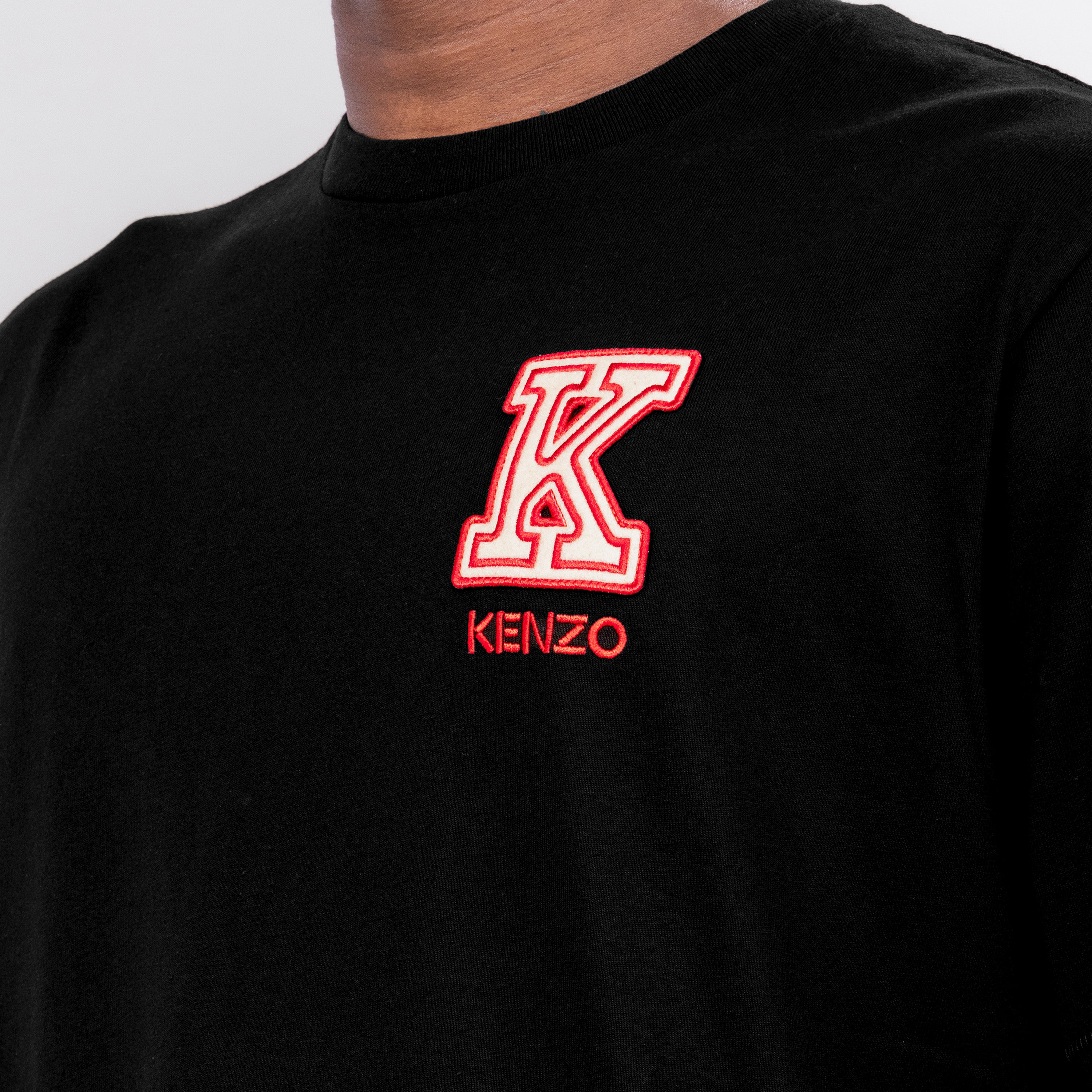 Camiseta Negra KENZO Embroidered K