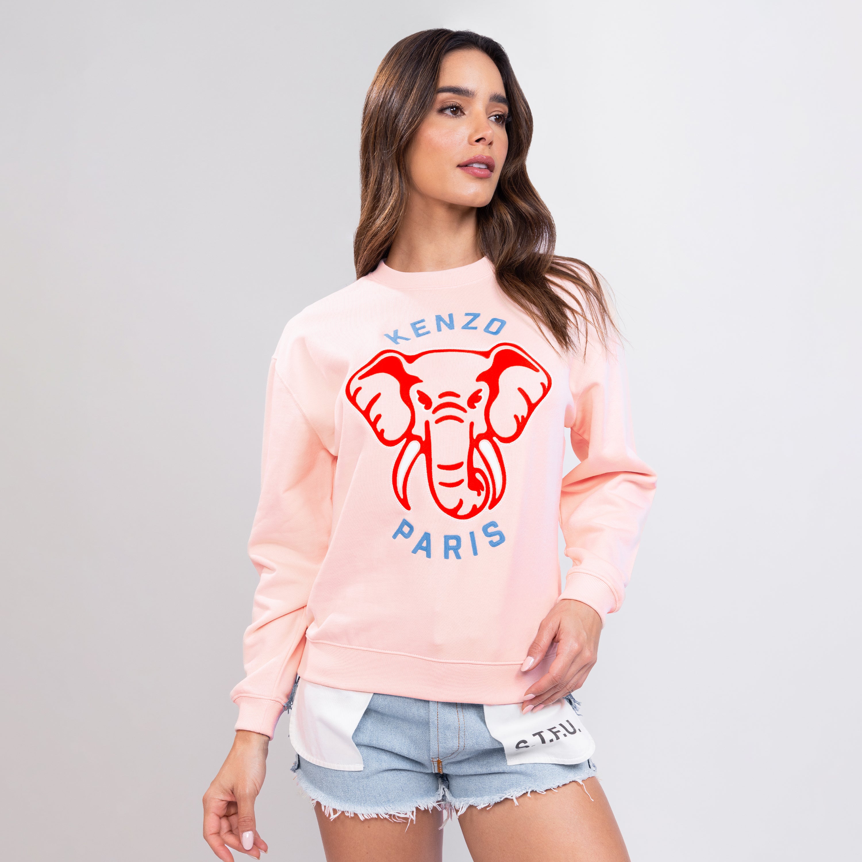 Buzo Rosado Kenzo Elephant Varsity Jungle