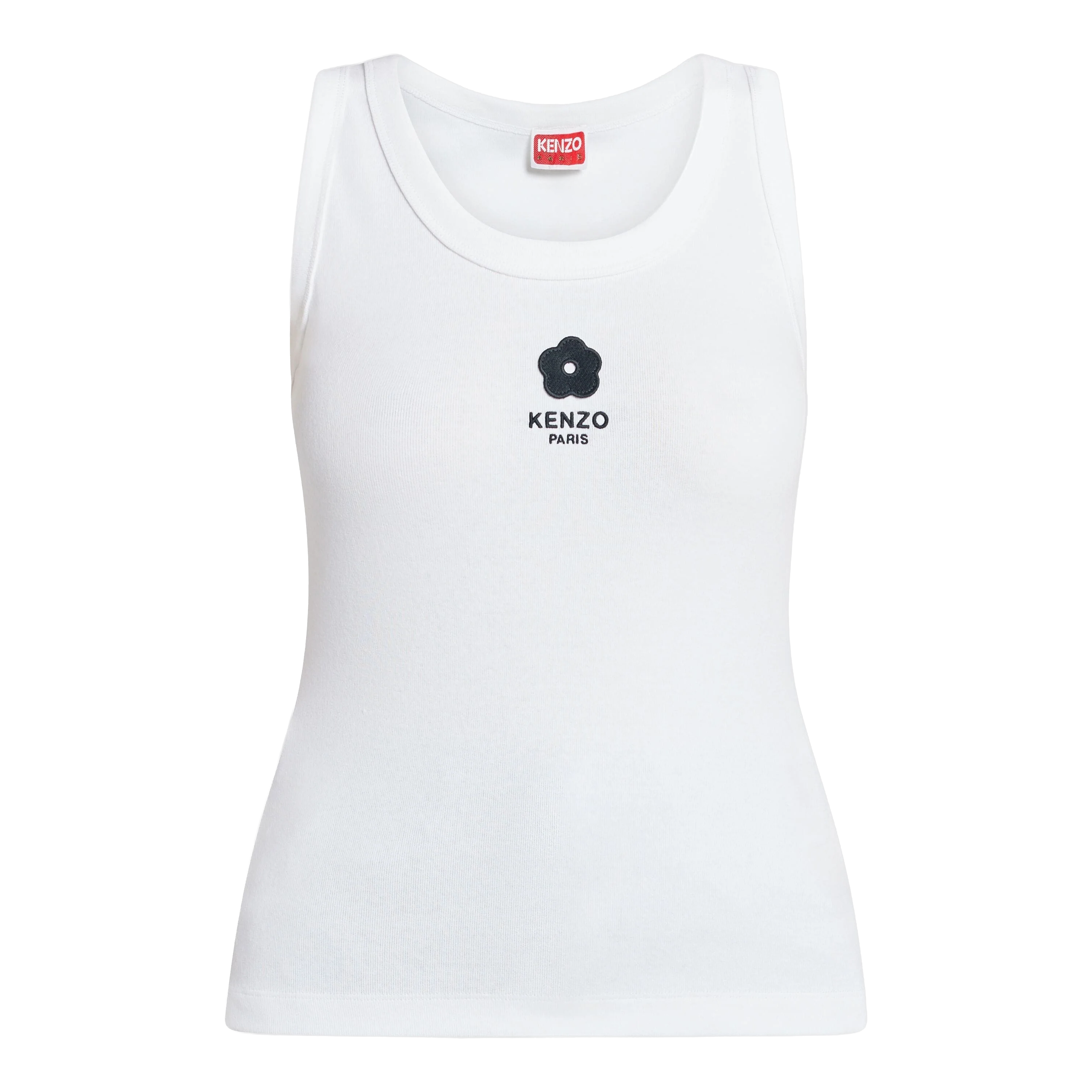 Top Blanco Kenzo Logo Flower