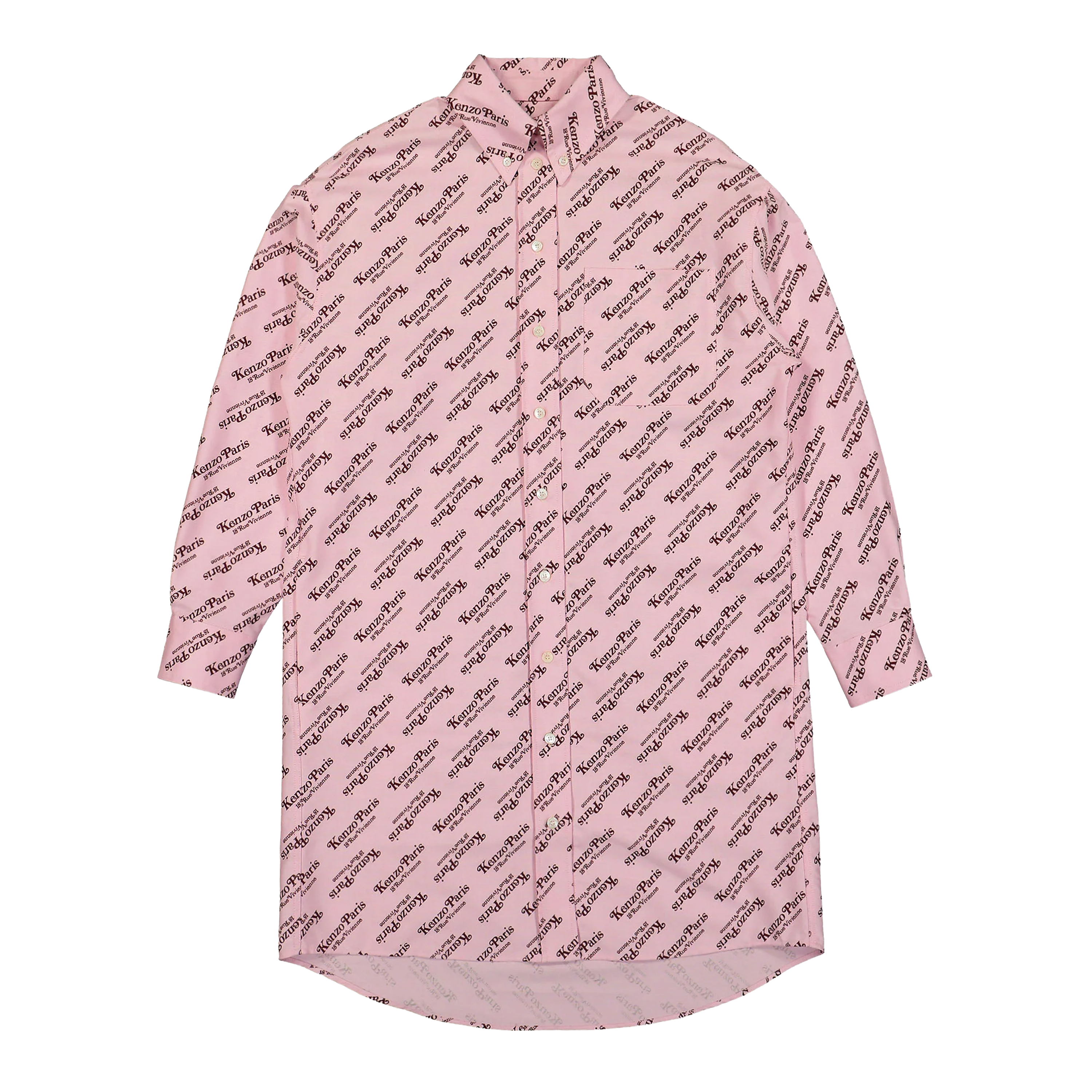 Vestido Rosado Kenzo Multilogo