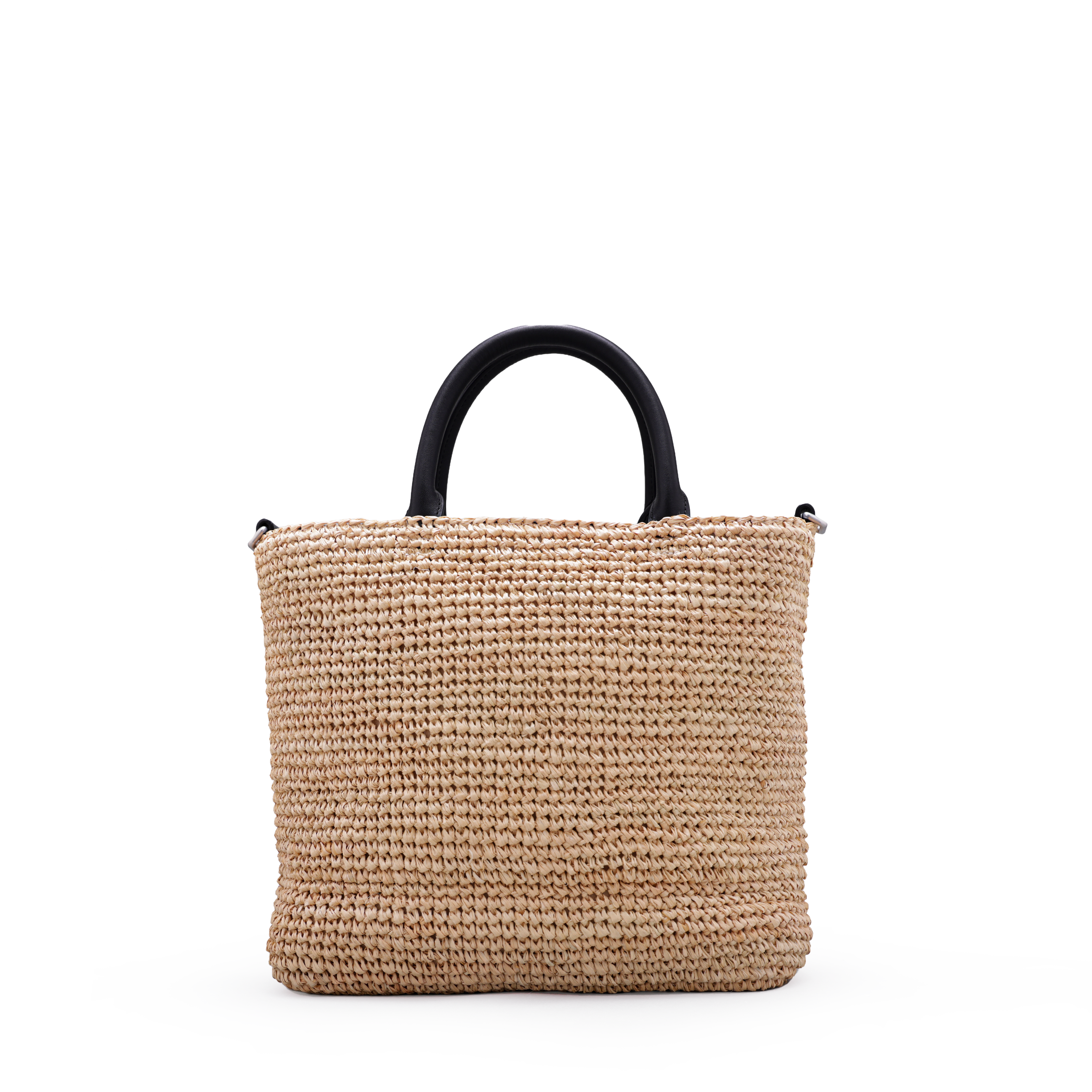 Cartera Beige Kenzo Woven Raffia Medium