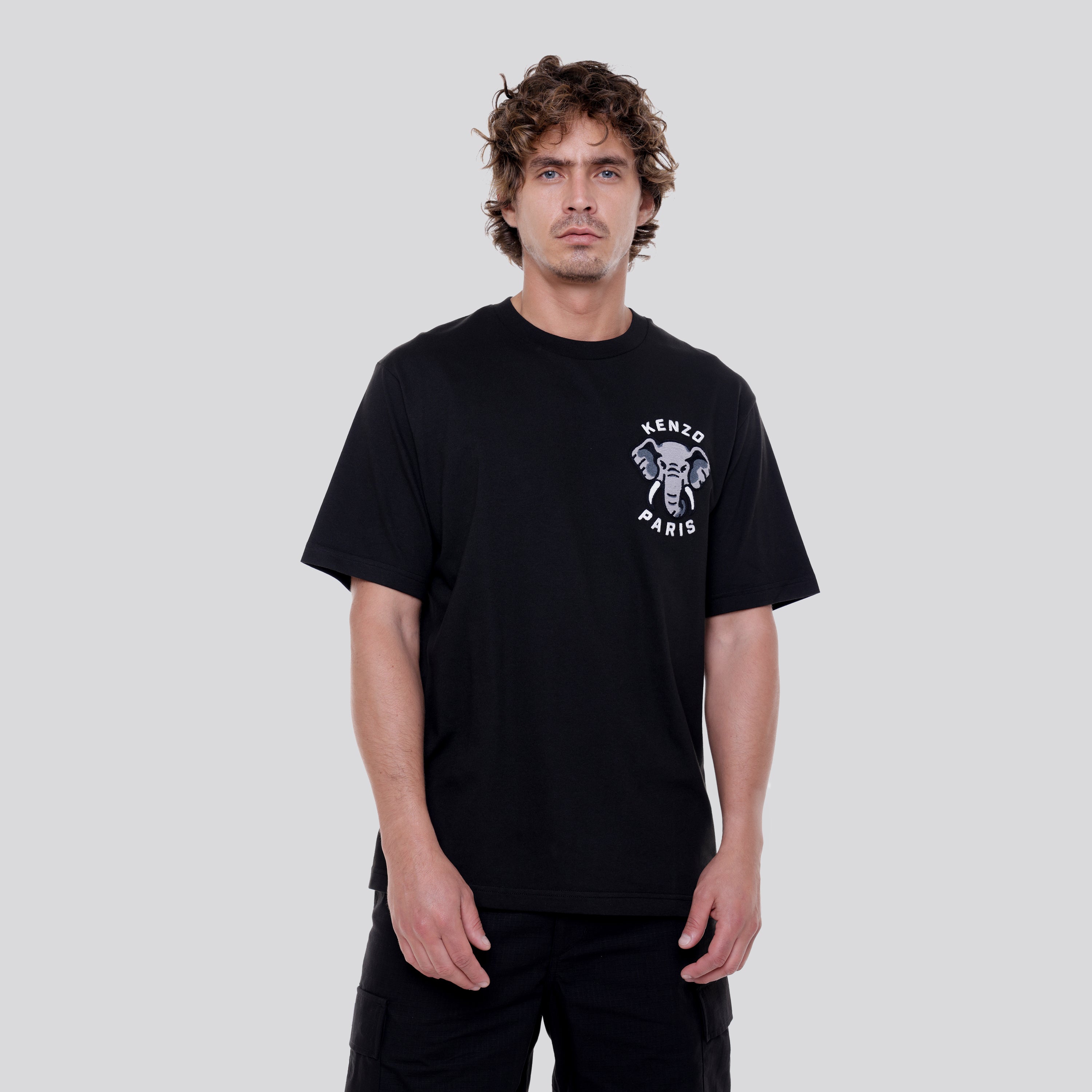 Camiseta Negra Kenzo Elephant