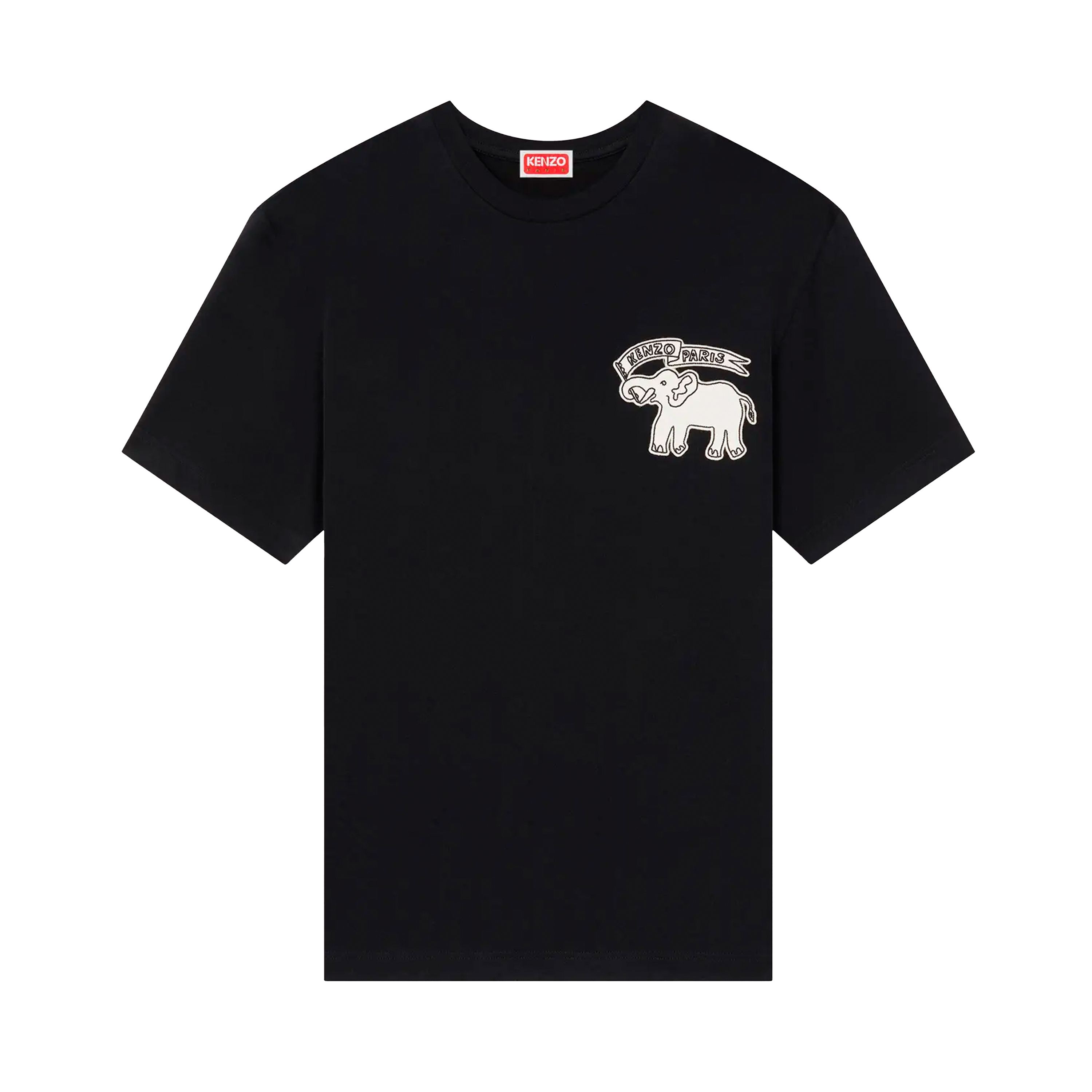 Camiseta Negra Kenzo Paris Elephant