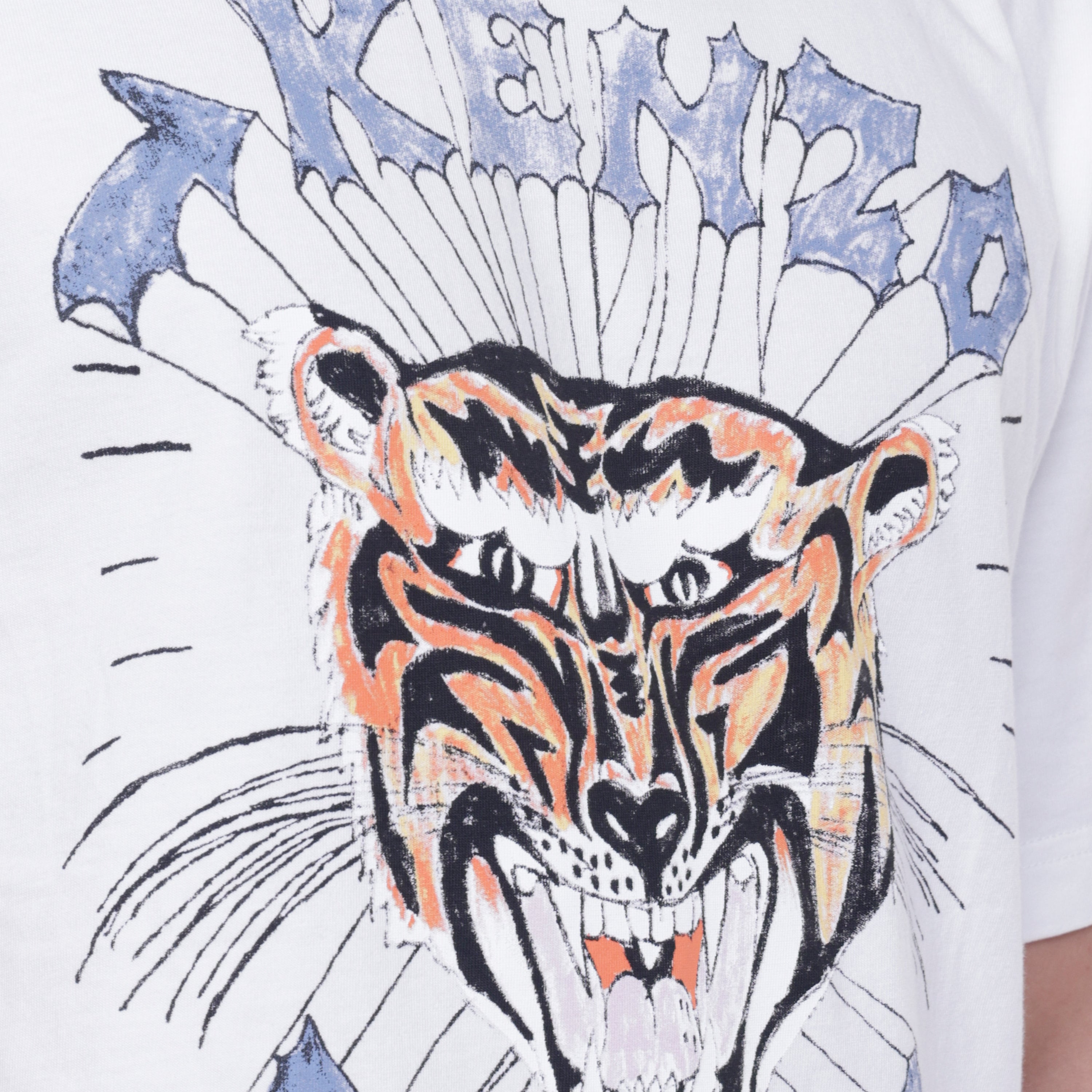 Camiseta Blanca Kenzo Paris Tiger