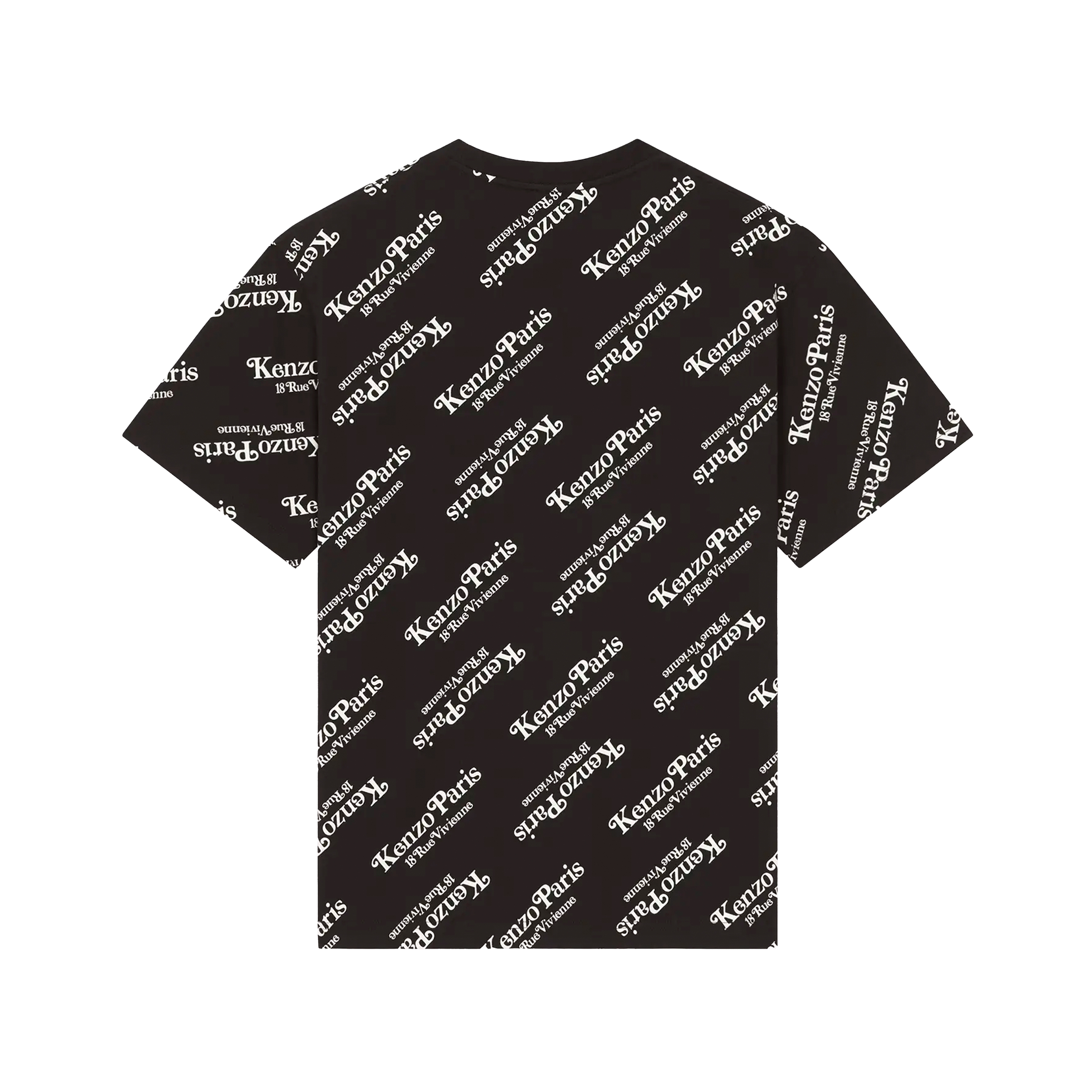 Camiseta Negra Kenzo Paris Multilogo