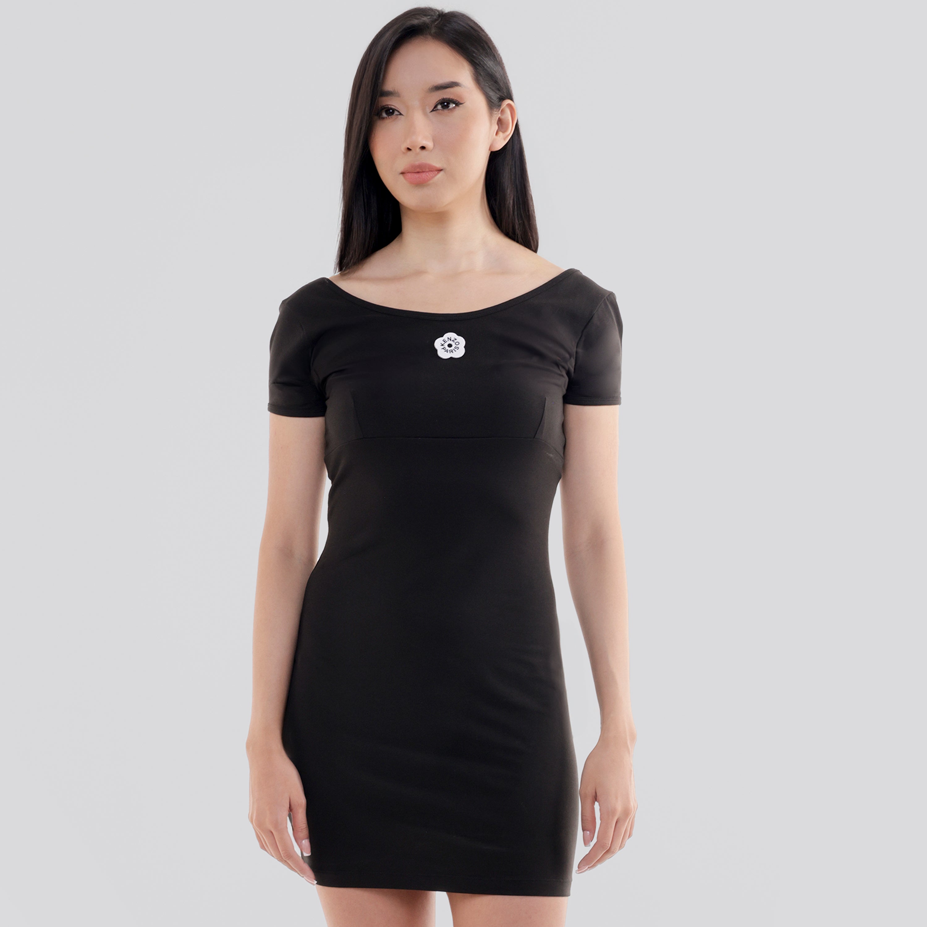 Vestido Negro Kenzo Flower