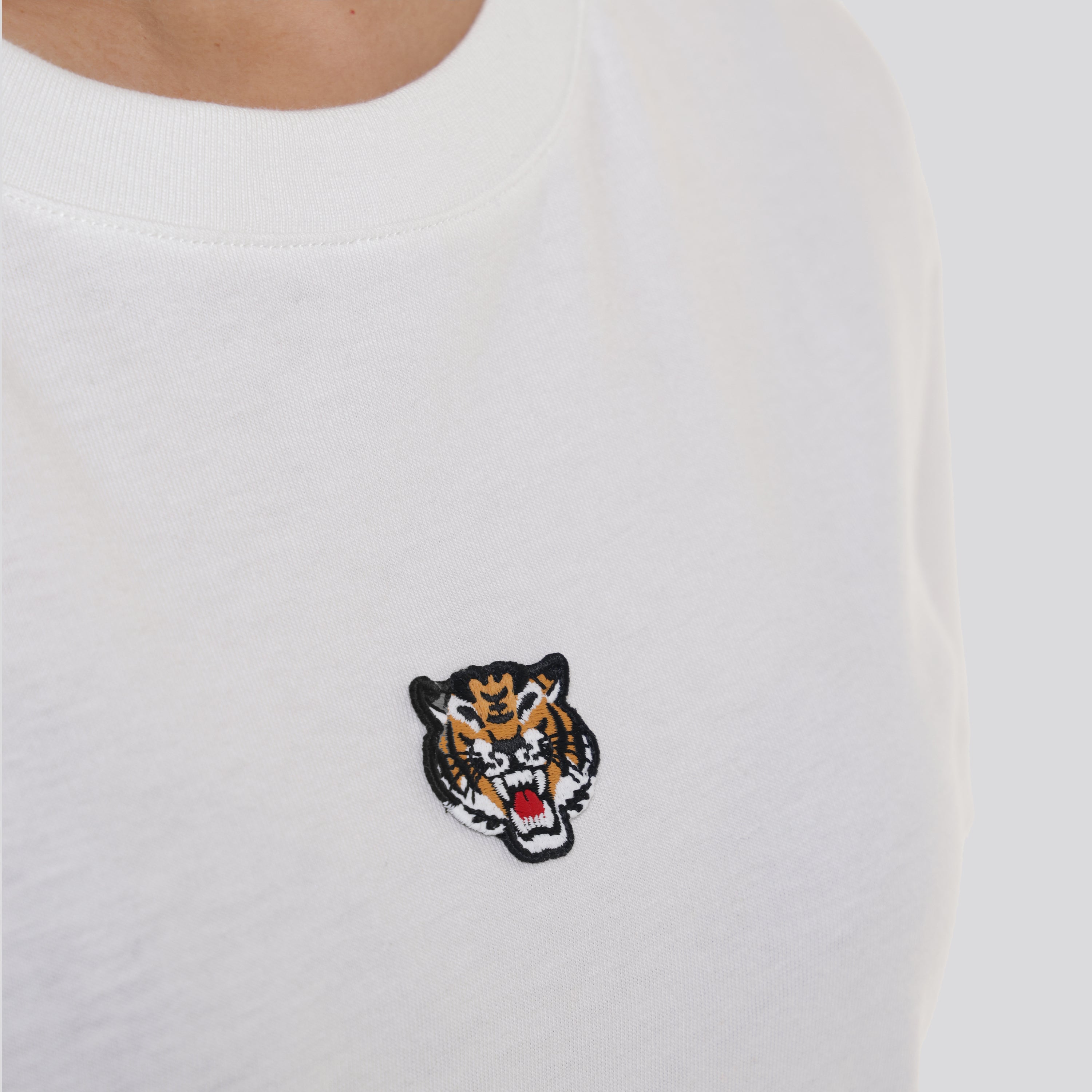 Camiseta Blanca Kenzo Tiger Patch