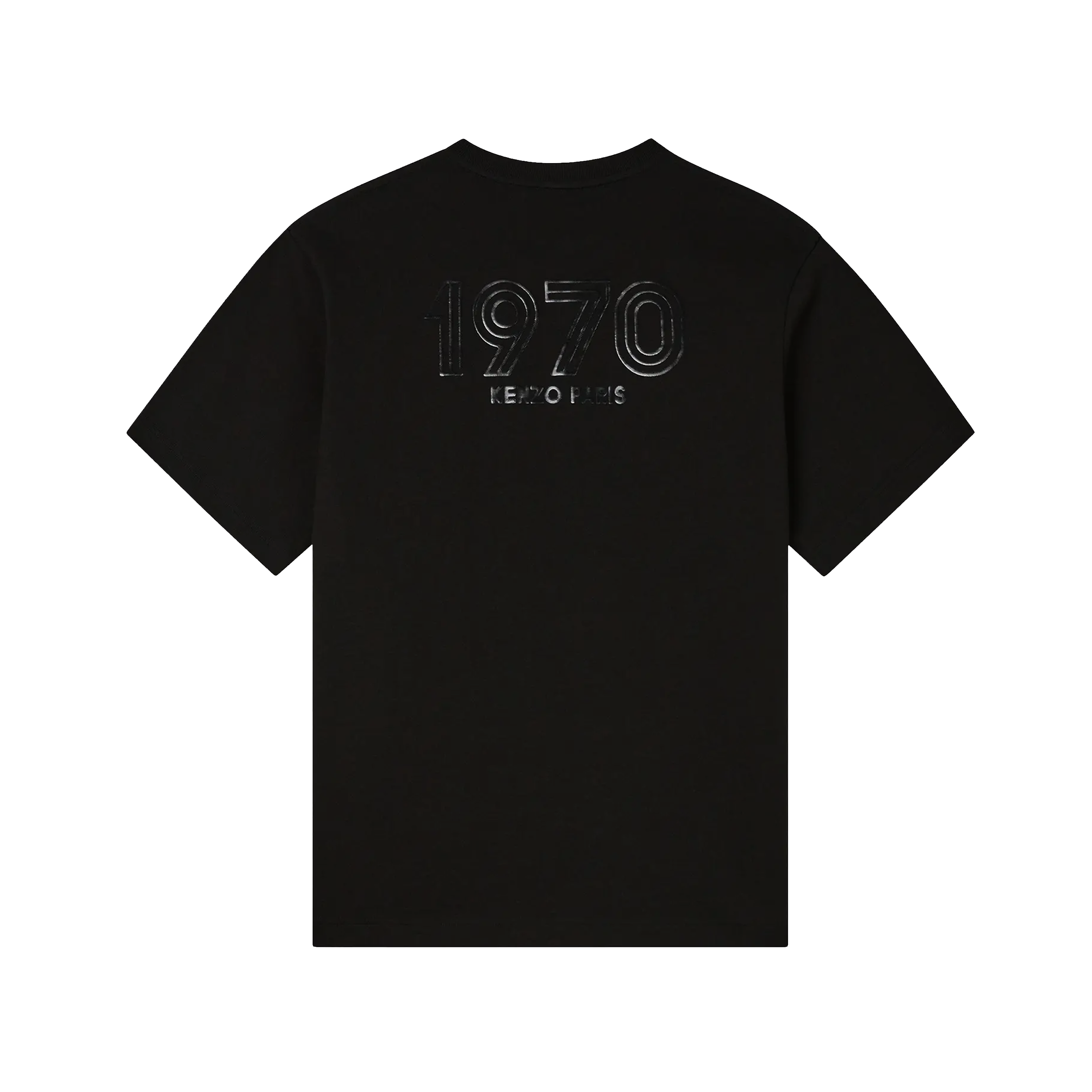 Camiseta Negra Kenzo Logo Tape