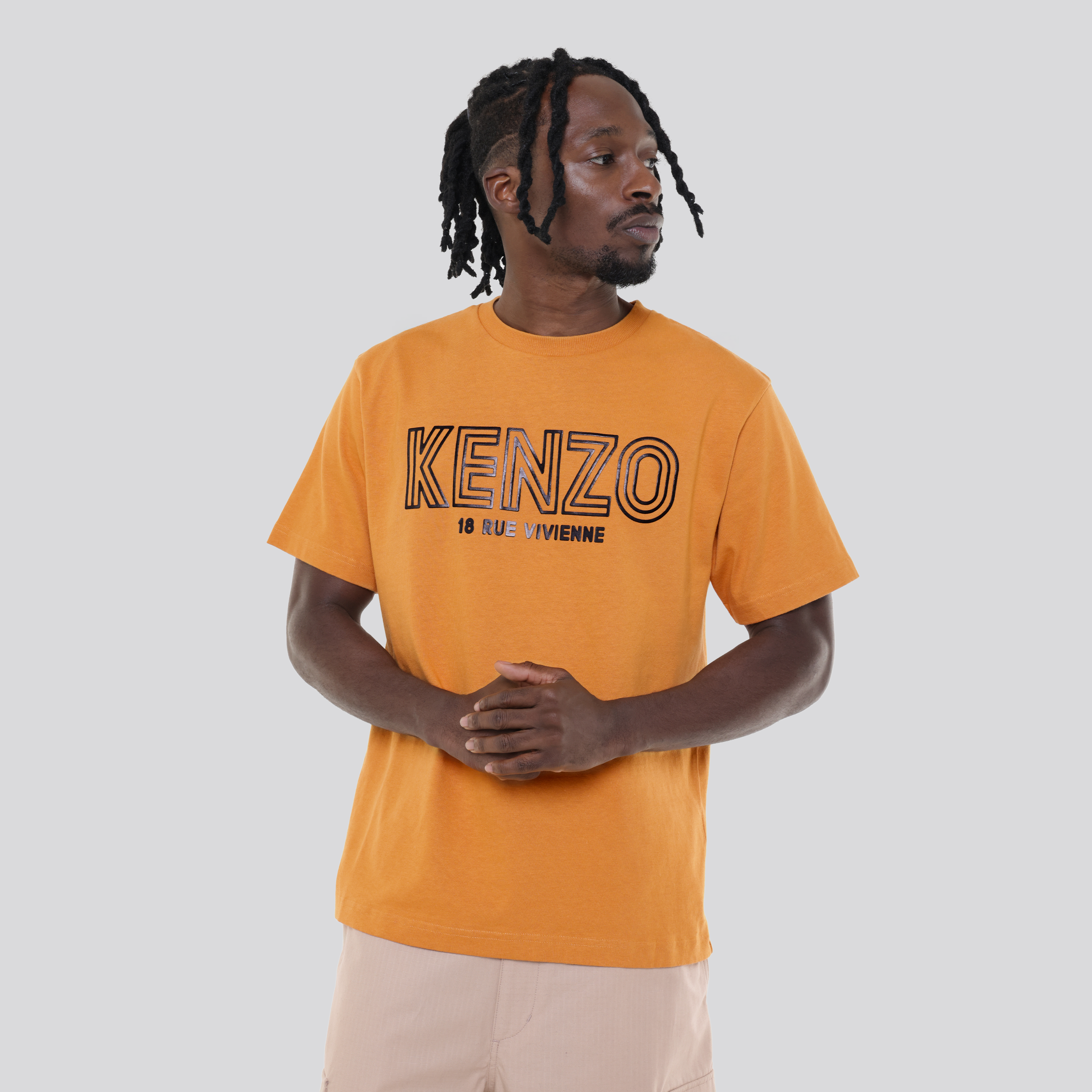 Camiseta Amarillo Kenzo Logo Tape