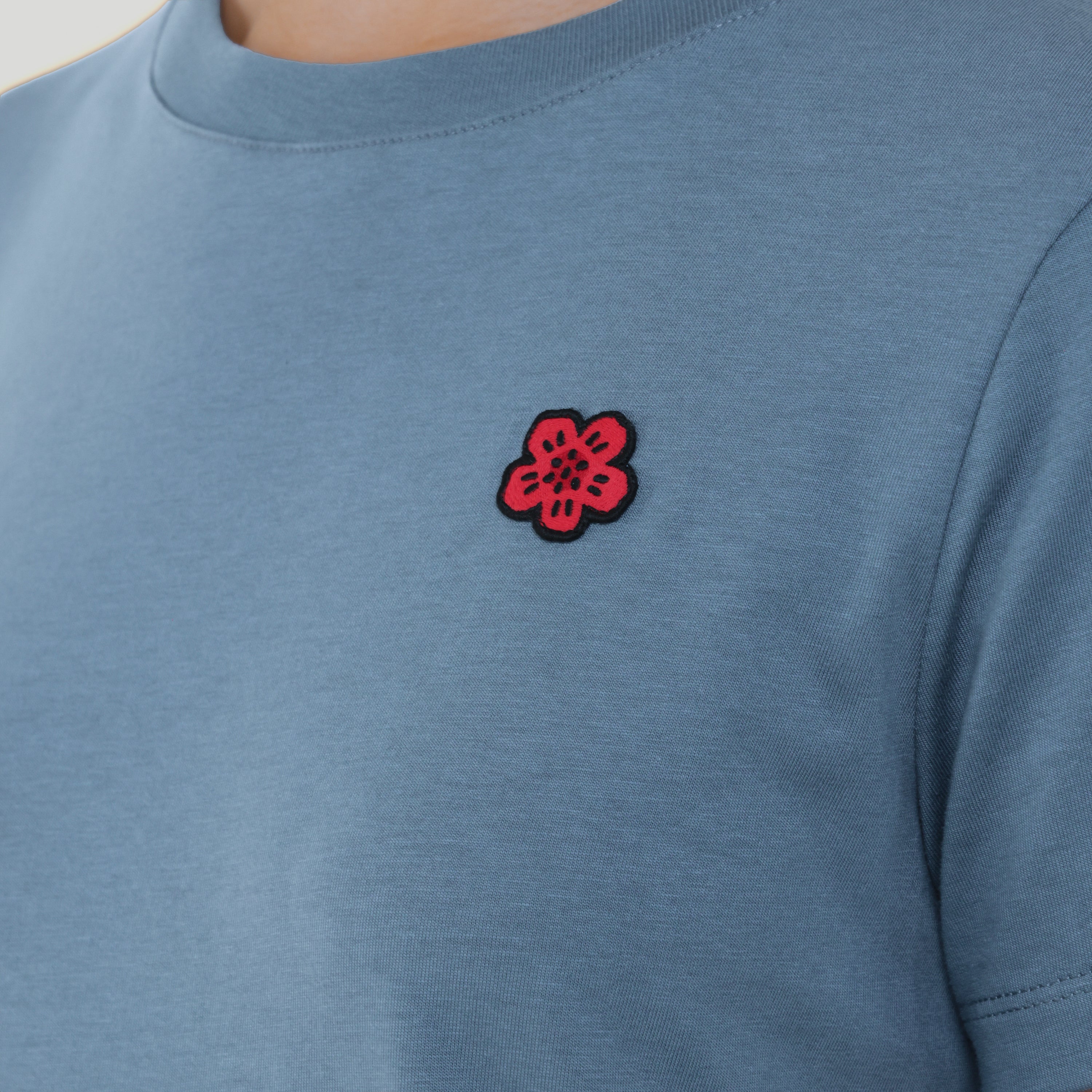 Camiseta Azul Kenzo Flower Patch