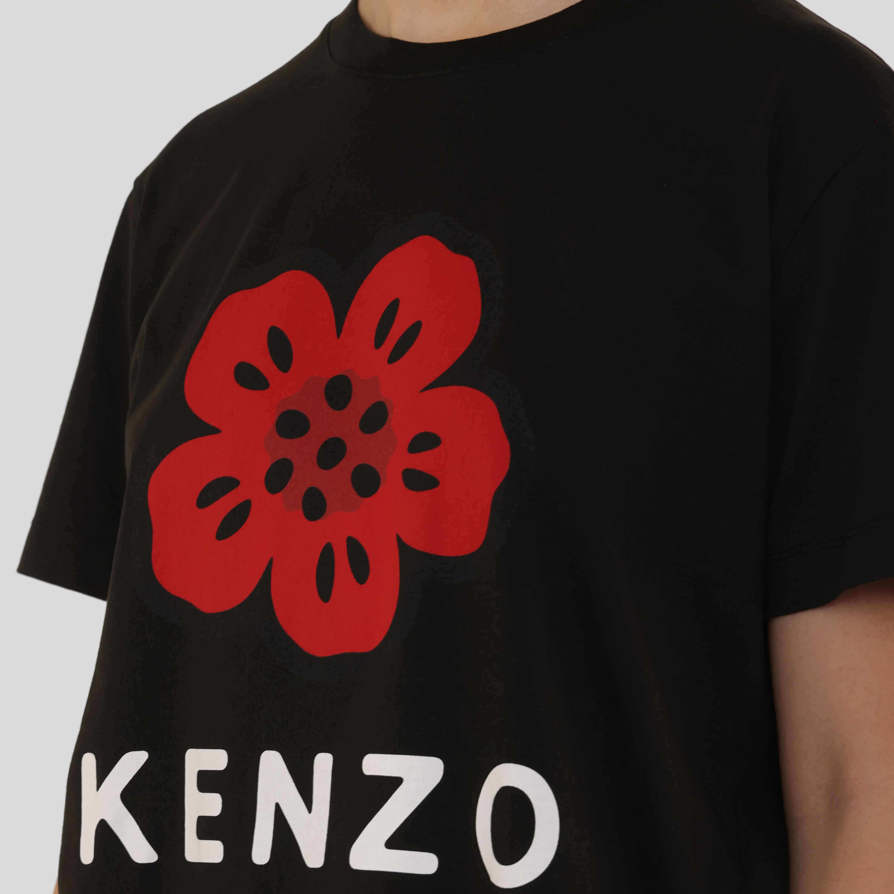 Camiseta Negra Kenzo Boke Flower