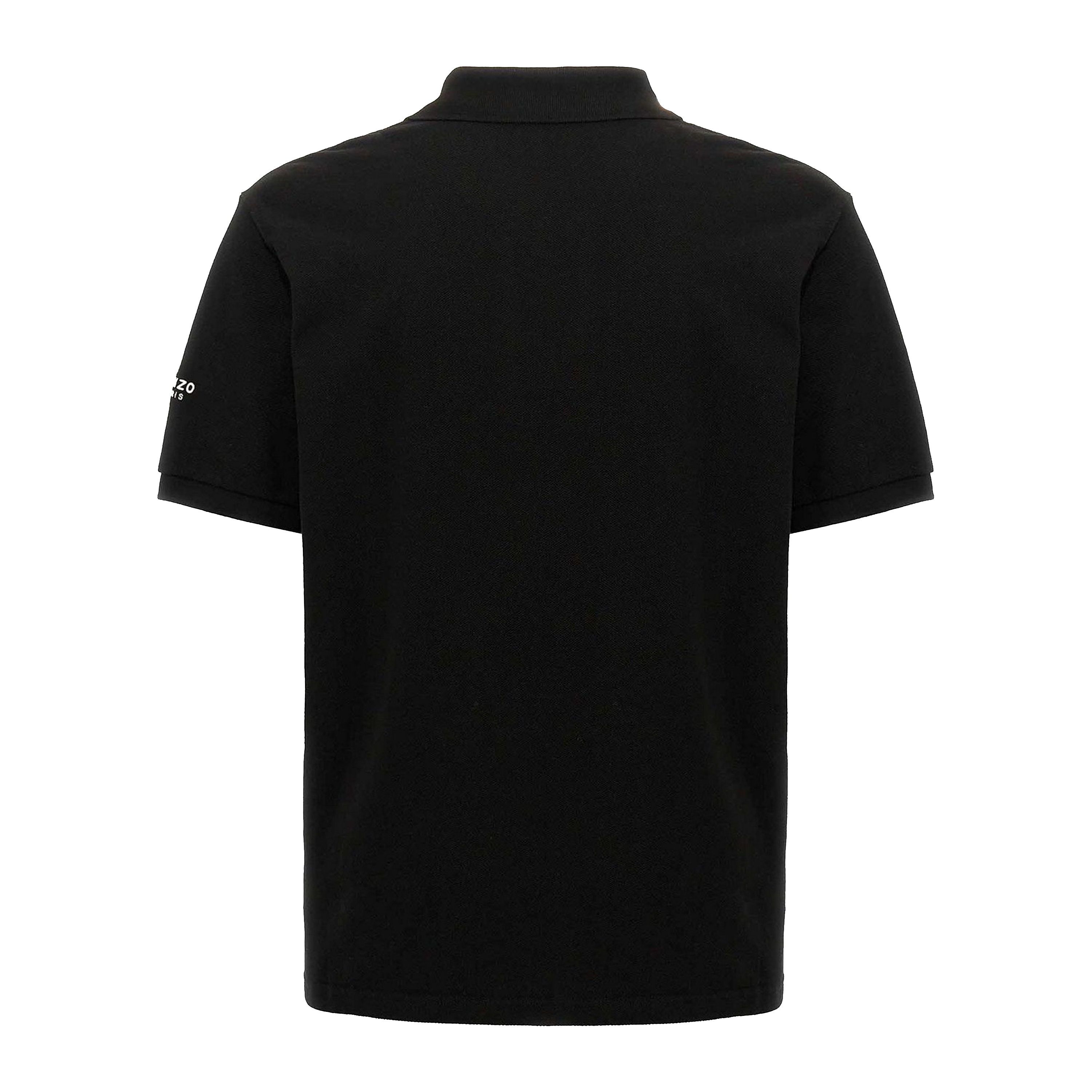 Camiseta Tipo Polo Negra Kenzo Flower Gots Boke