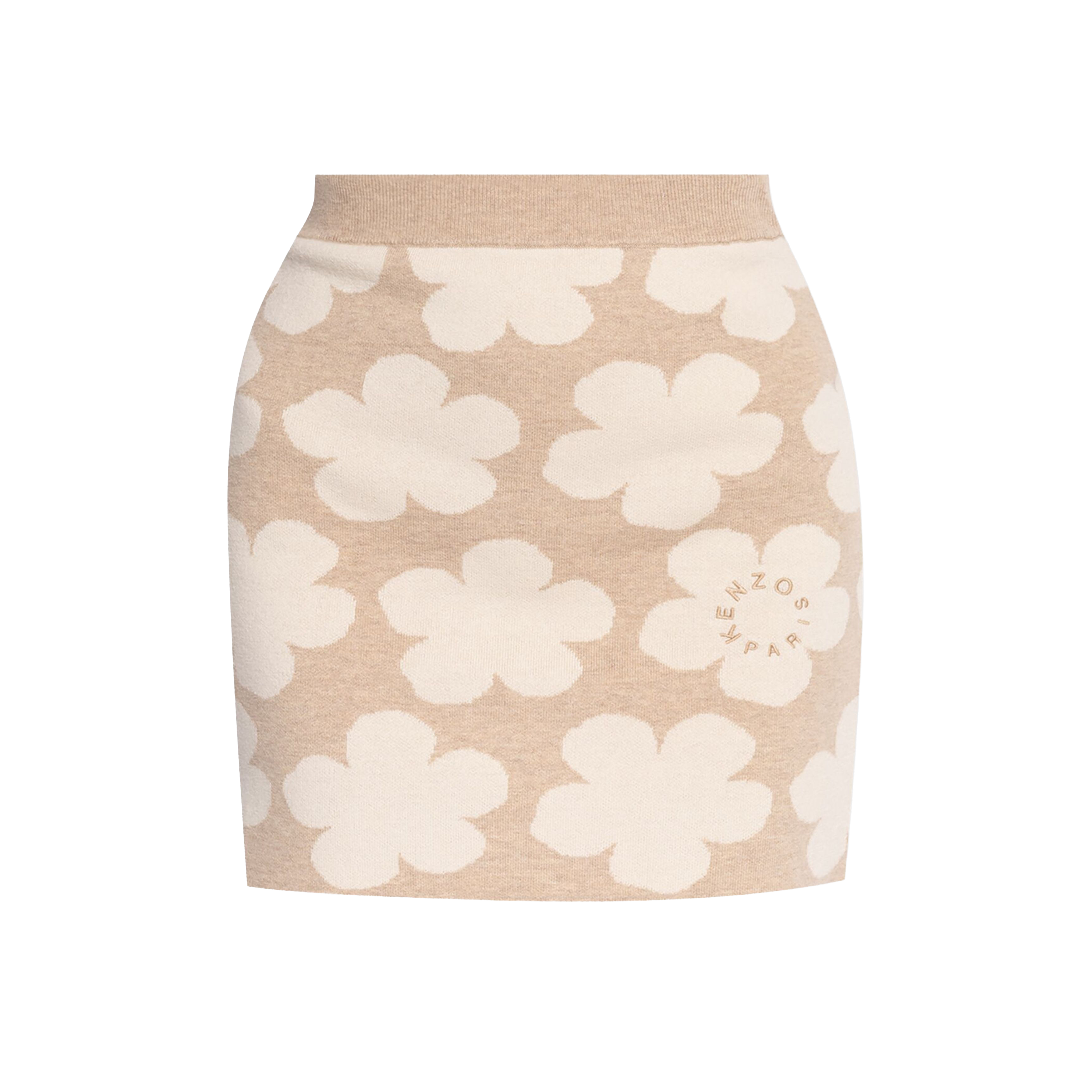 Falda Beige Kenzo Multi Flowers
