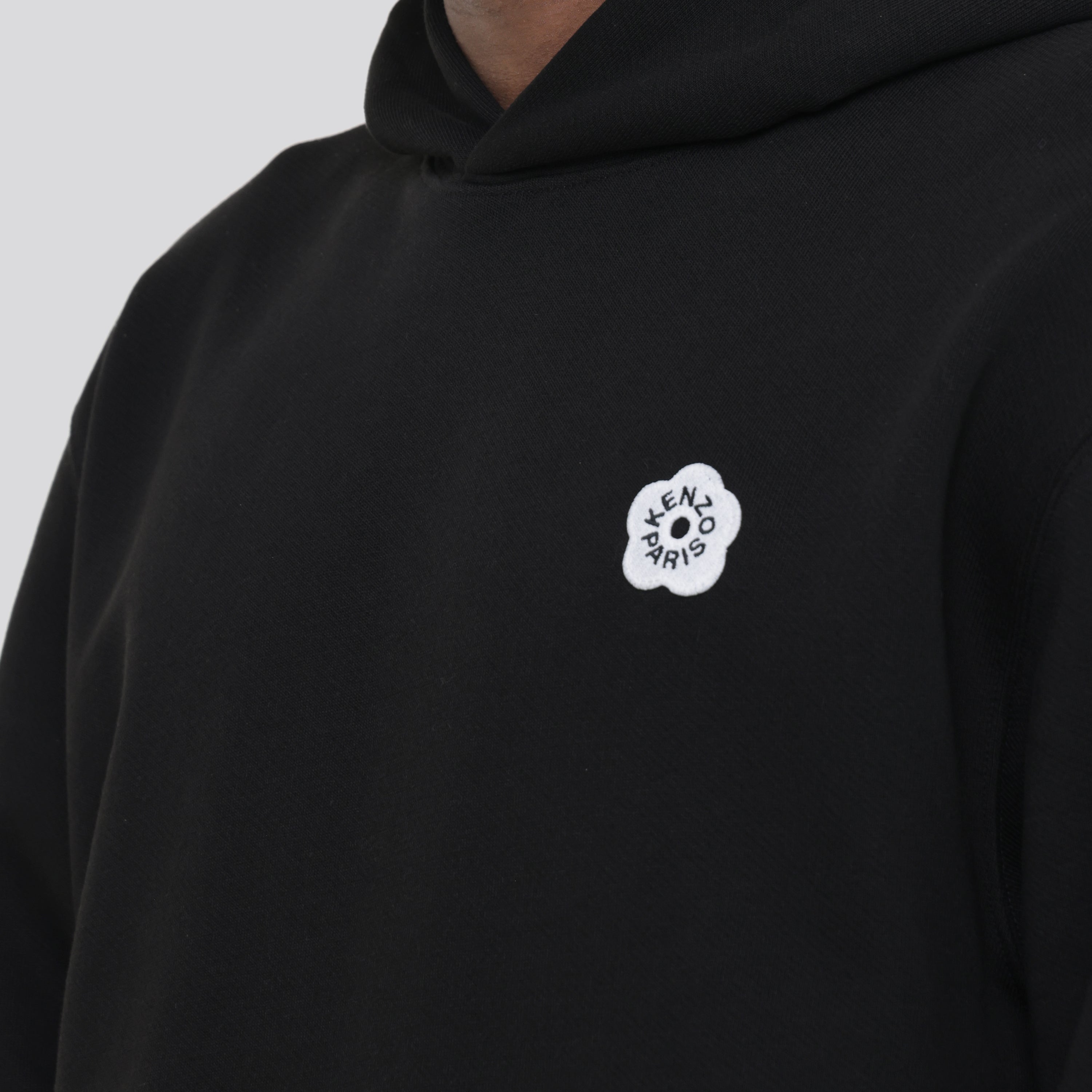 Buzo Tipo Hoodie Negro Kenzo Paris Flower