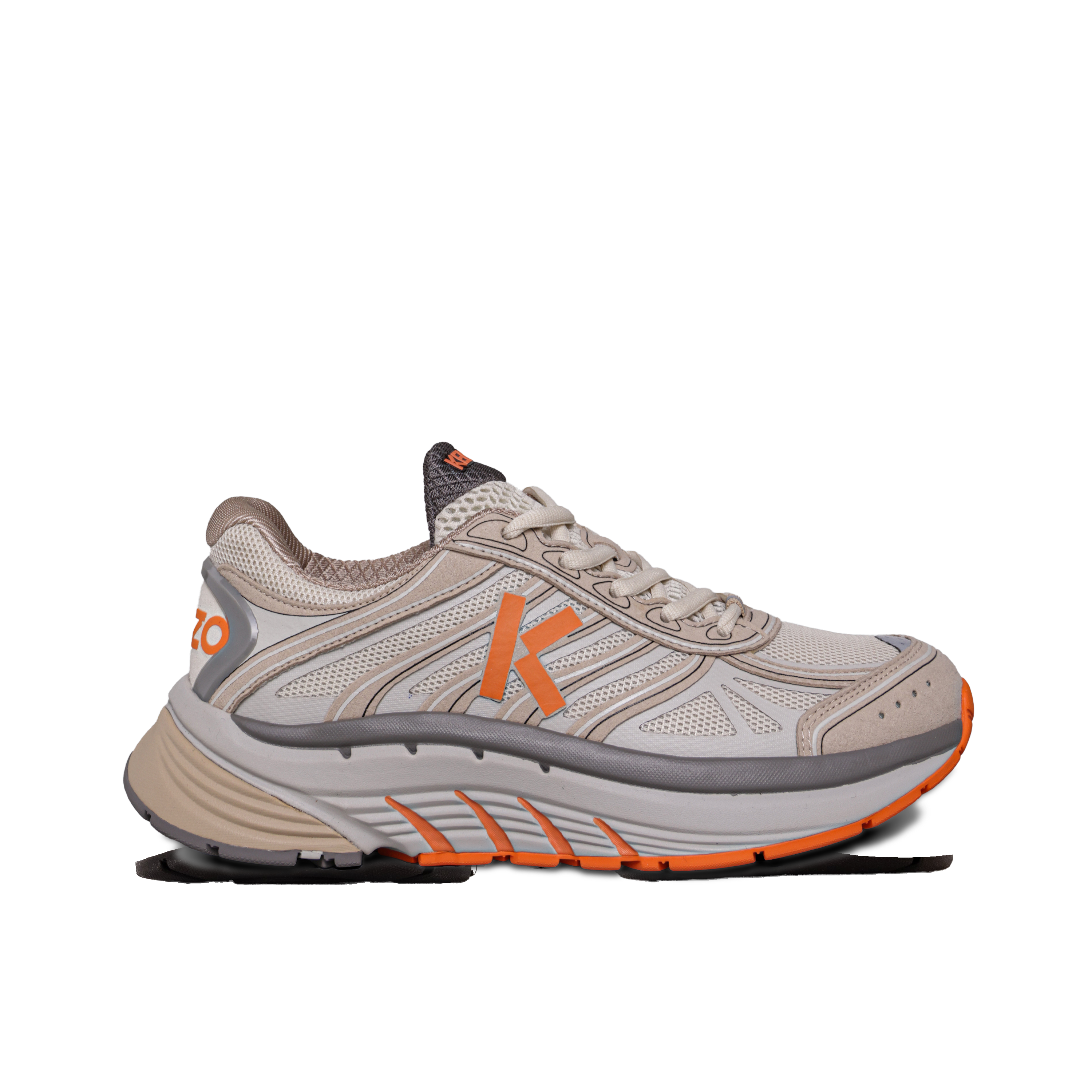 Sneakers Beige Kenzo Naranja Runner