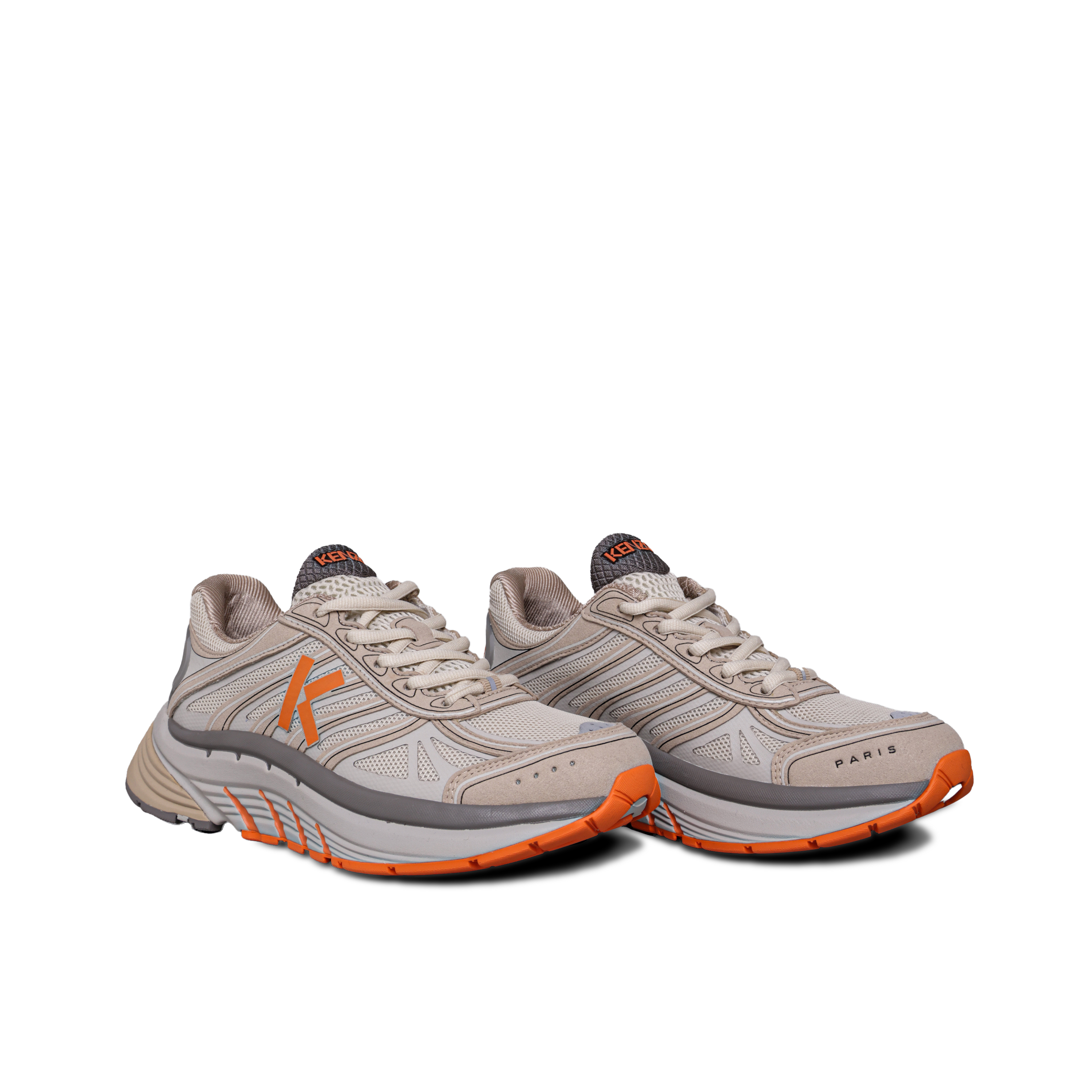 Sneakers Beige Kenzo Naranja Runner
