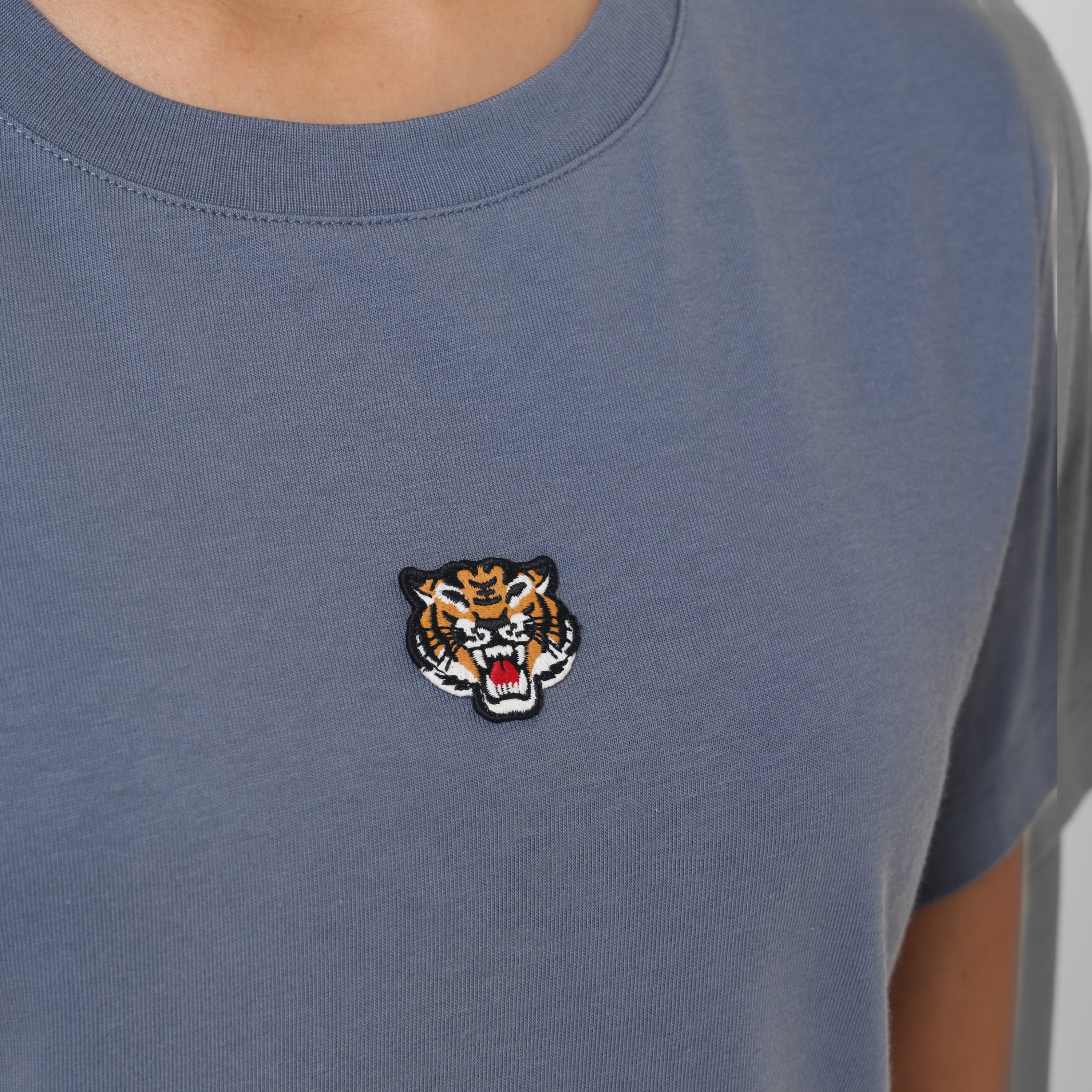 Camiseta Azul Kenzo Tiger Patch