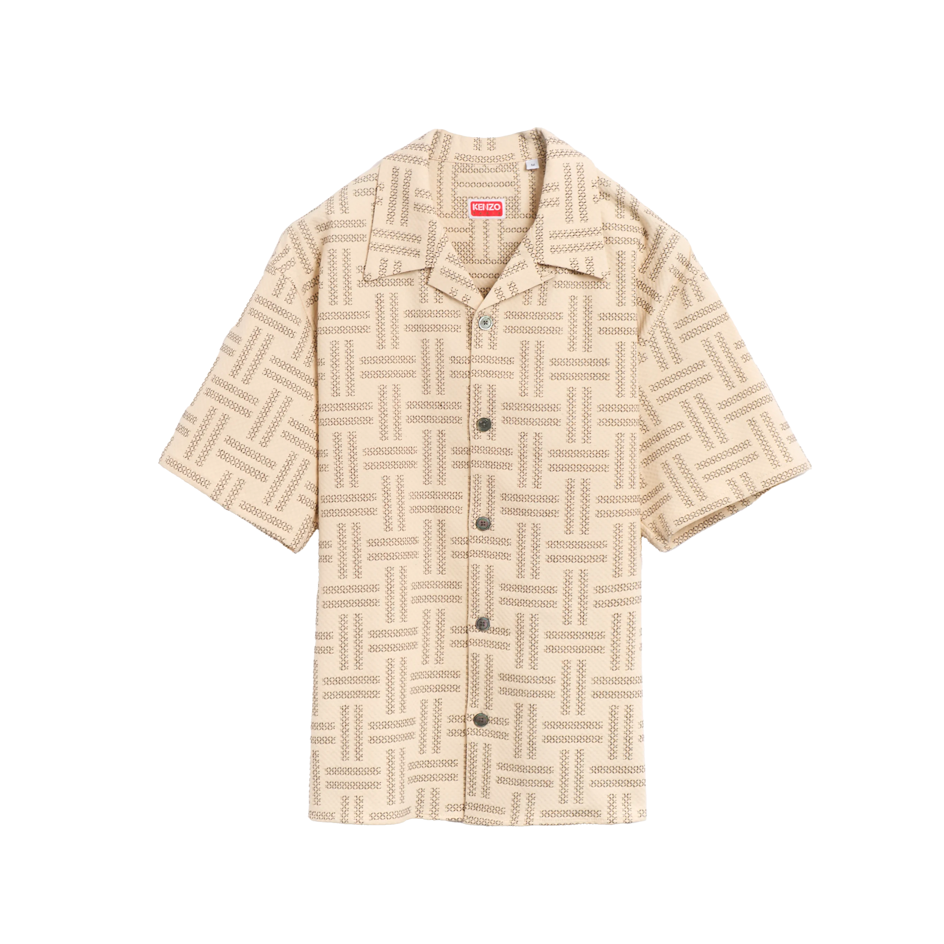 Camisa Beige Kenzo Weave'