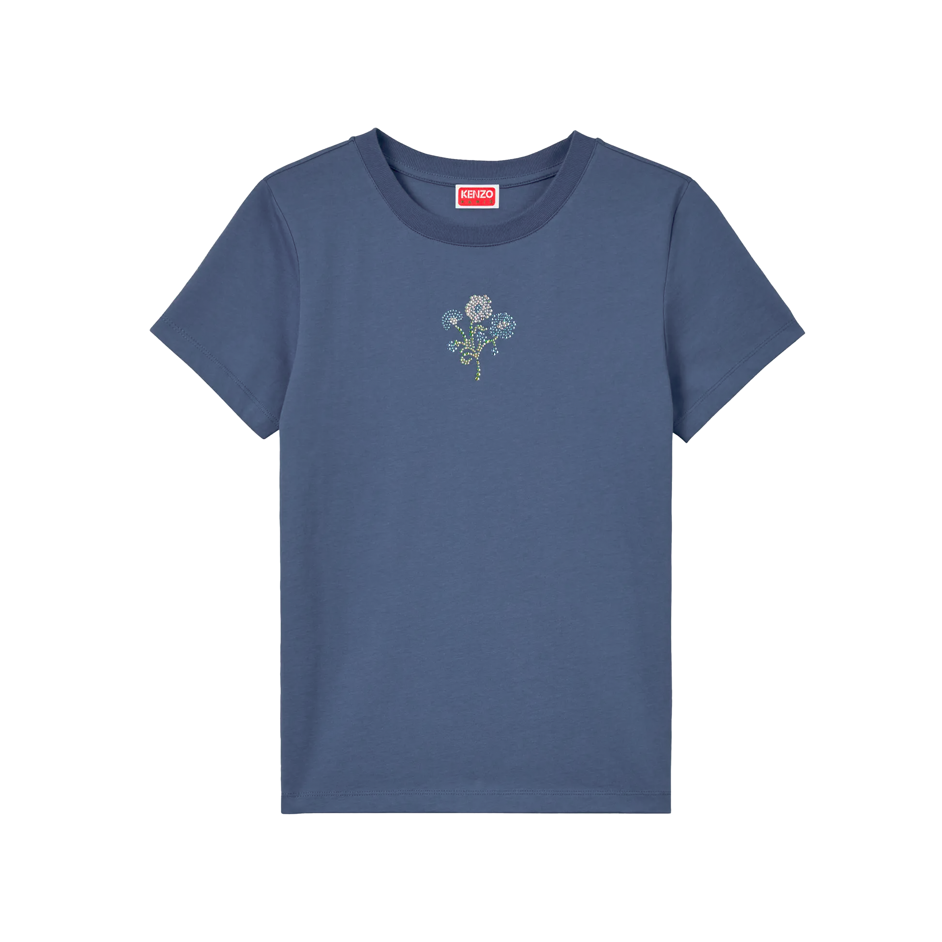 Camiseta Azul Kenzo Jungle Flower