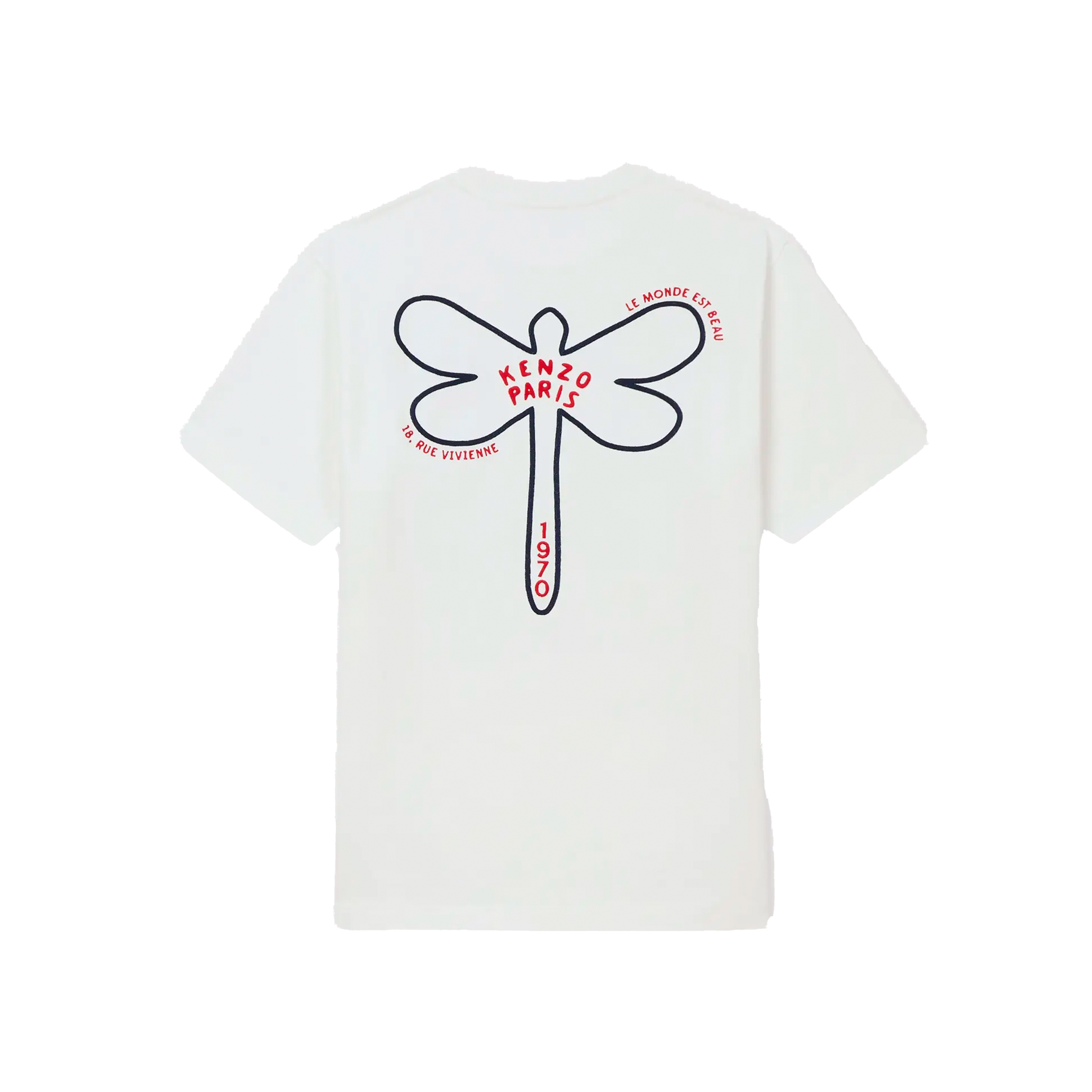 Camiseta Blanca Kenzo Dragonfly