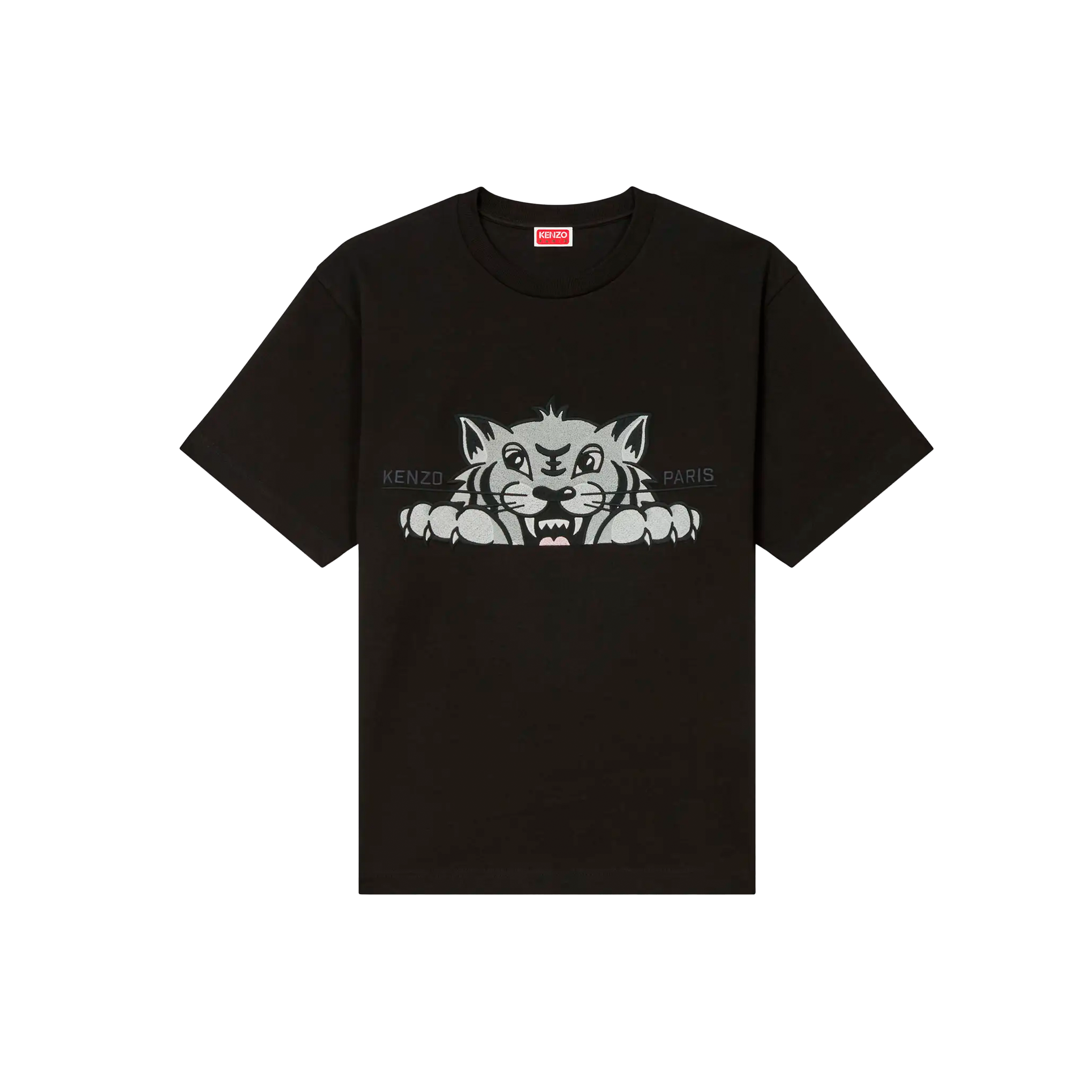Camiseta Negra Kenzo Paris Tiger
