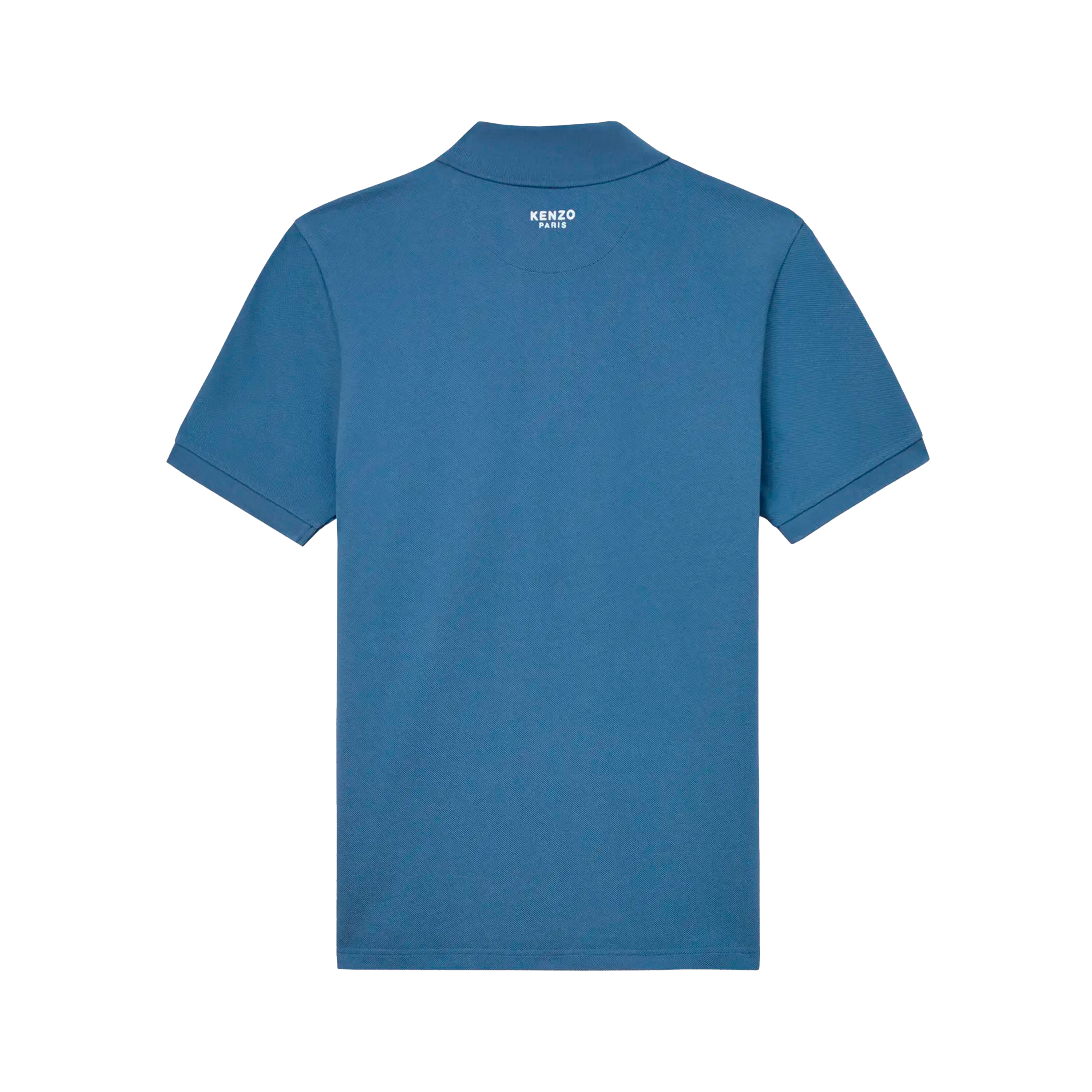 Camiseta Tipo Polo Azul Kenzo Boke Flower