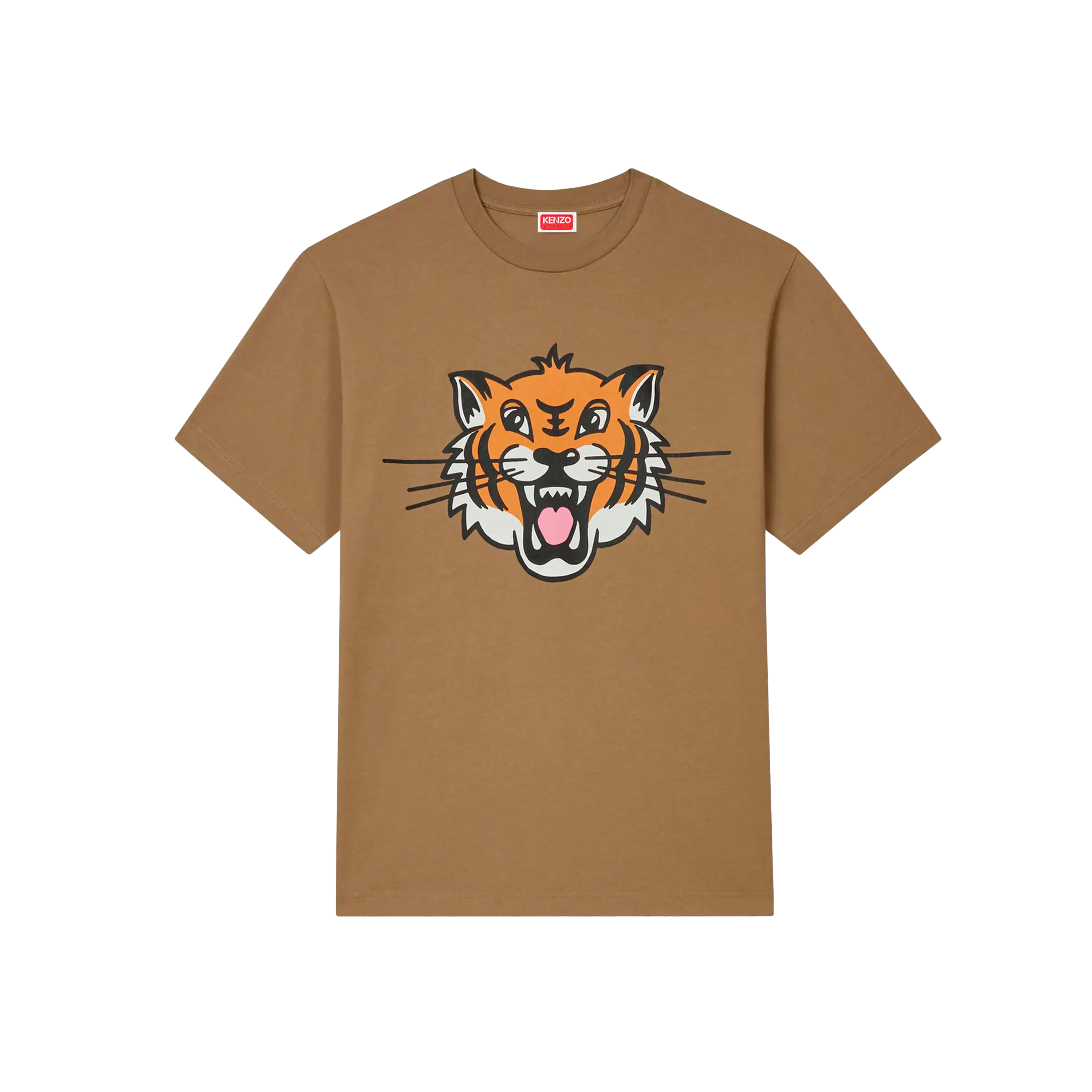Camiseta Beige Kenzo Big Tiger