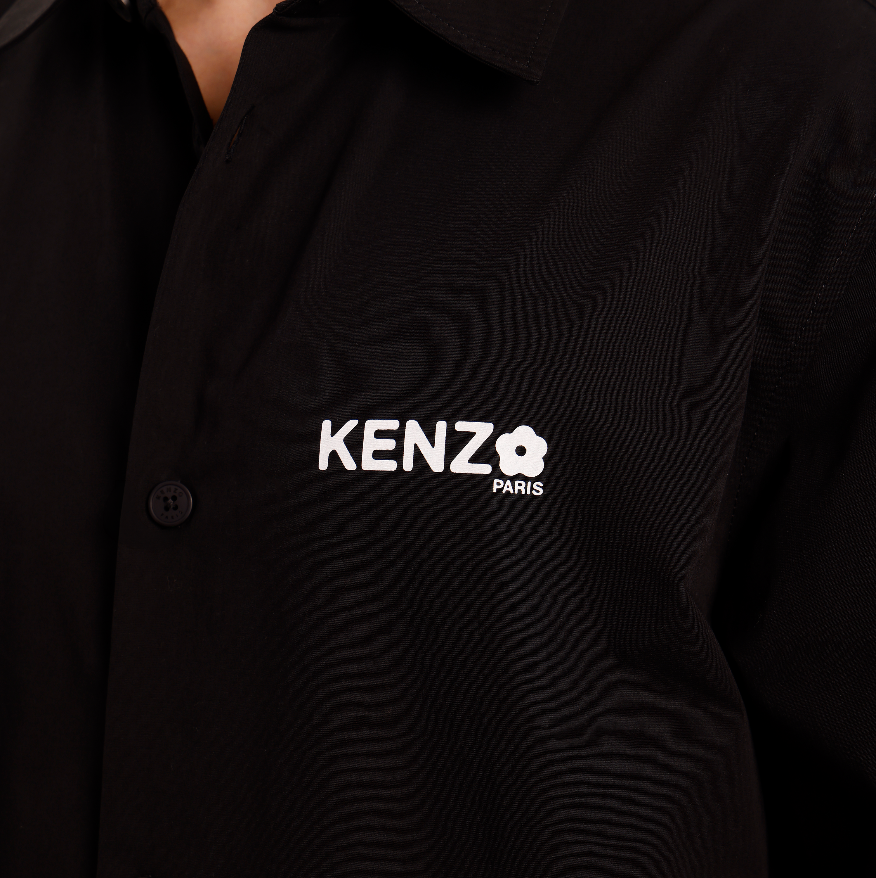 Camisa Negra KENZO Short Sleeves