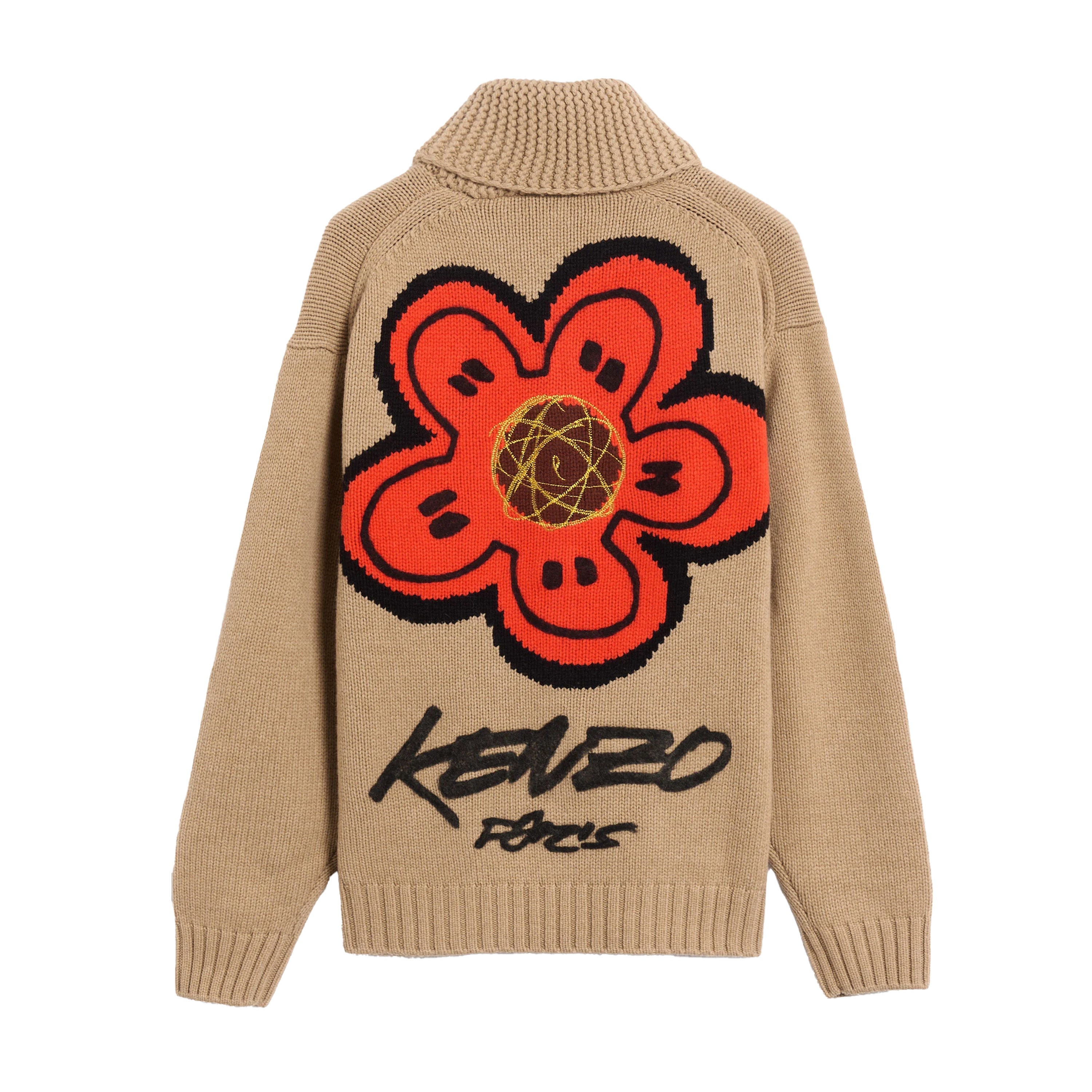 Buzo Beige KENZO Back Flower