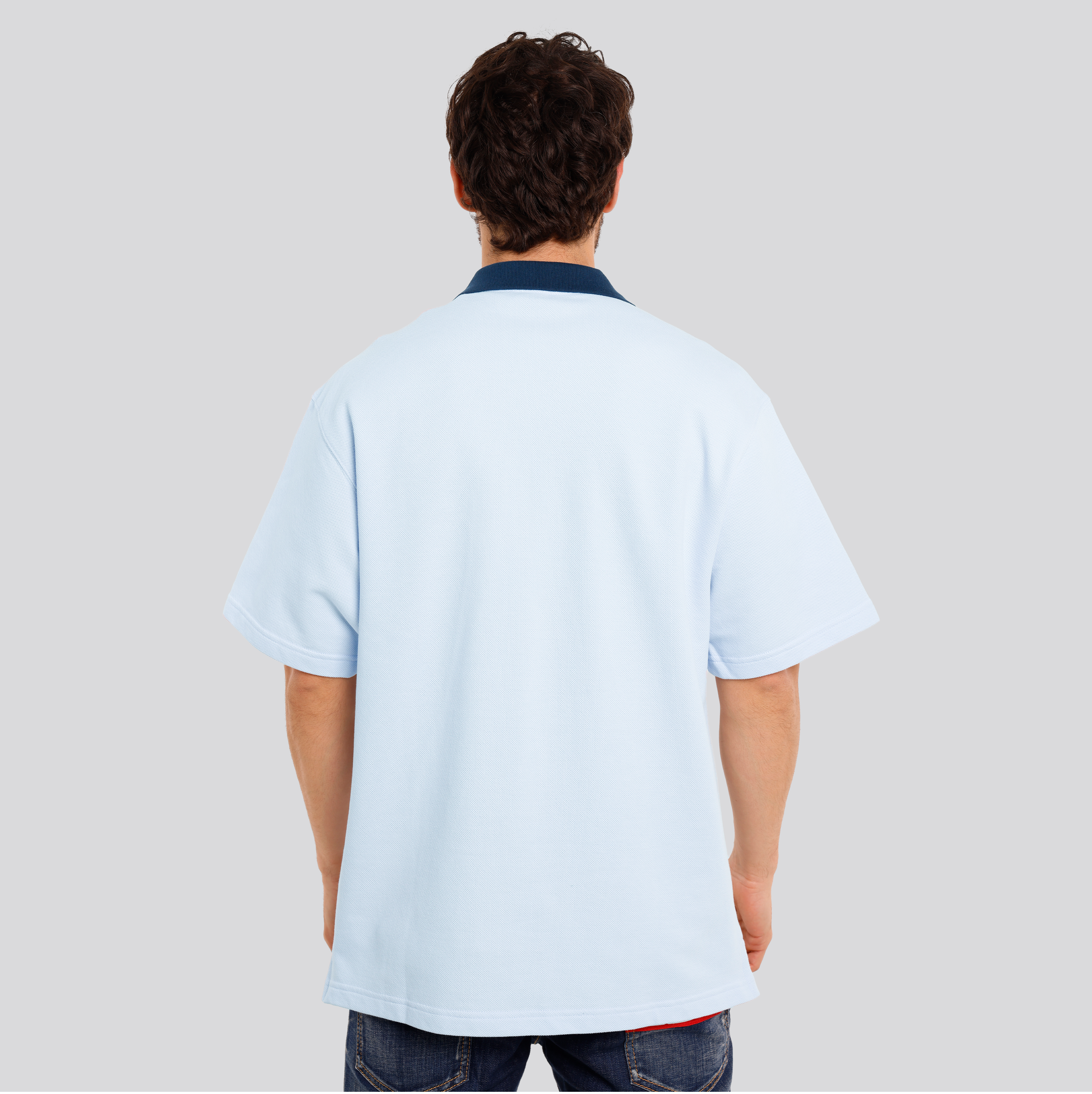 Camiseta Tipo Polo Celeste KENZO City Relax