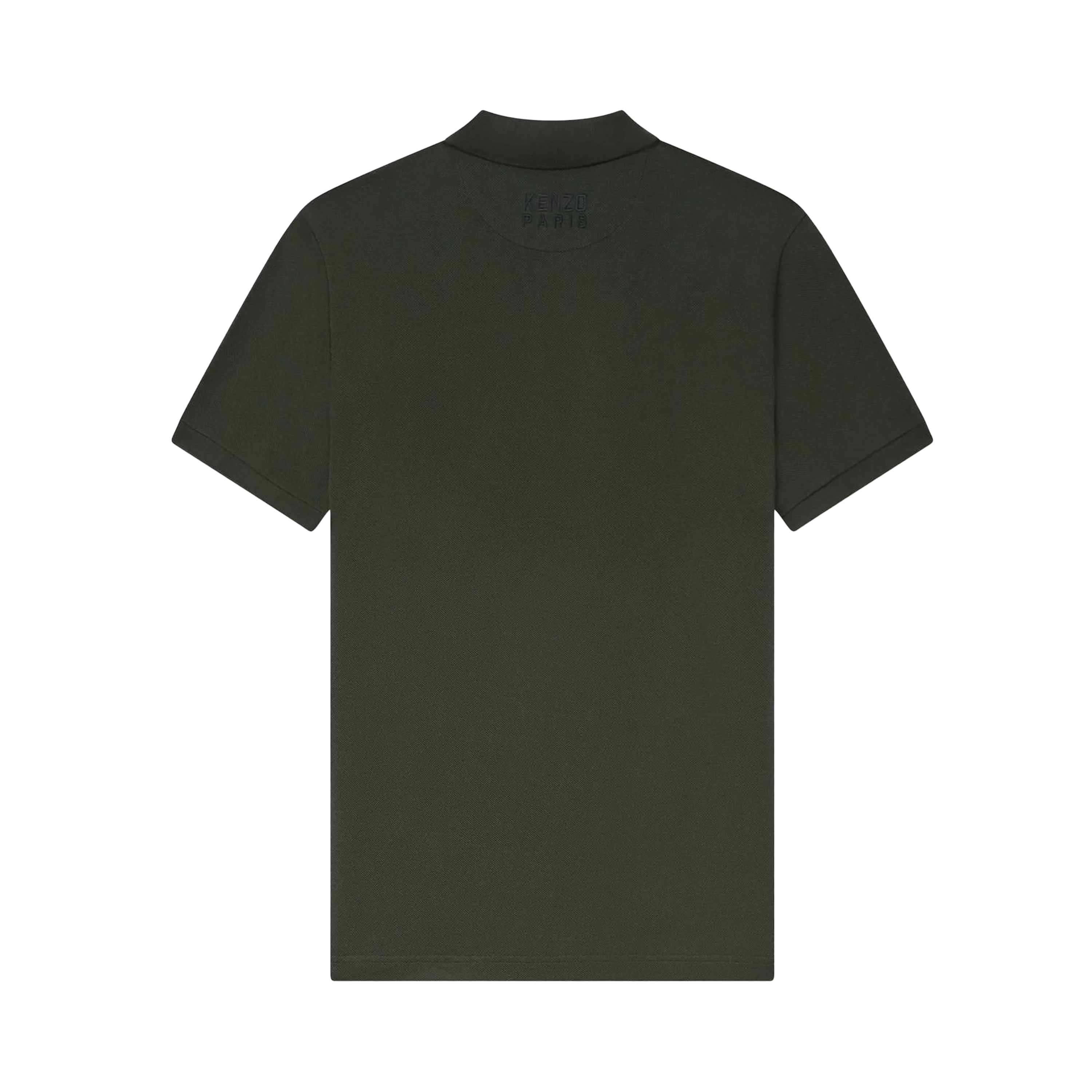 Camiseta Tipo Polo Verde KENZO Happy Tiger Embroidered