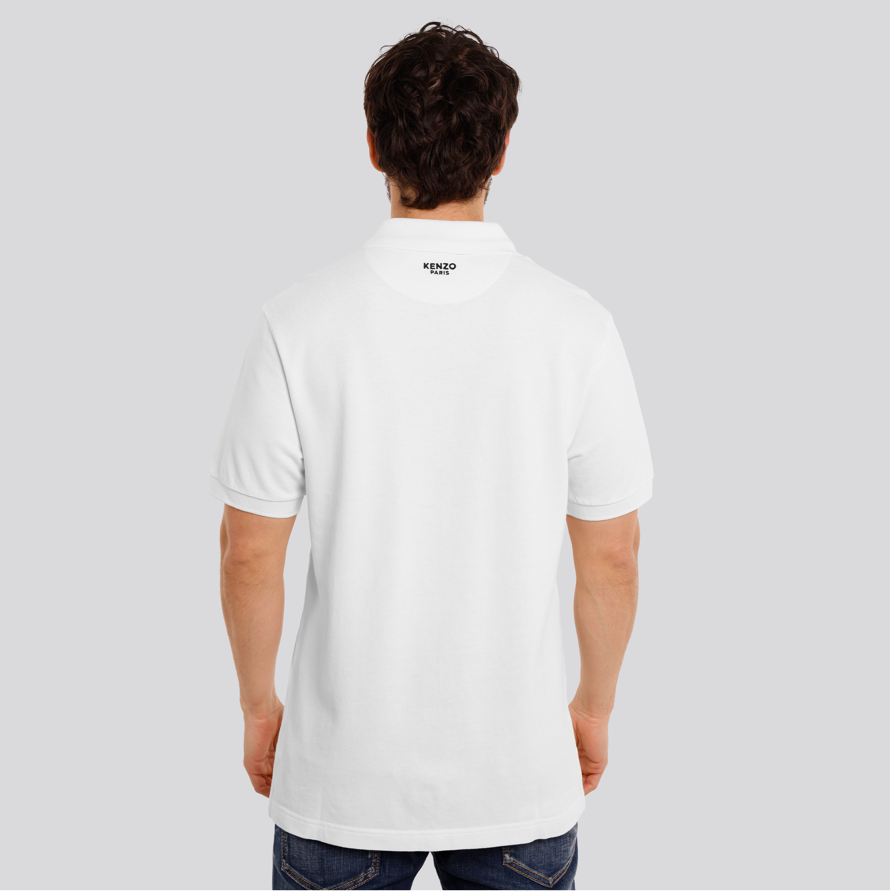 Camiseta Tipo Polo Blanca KENZO Boke Flower