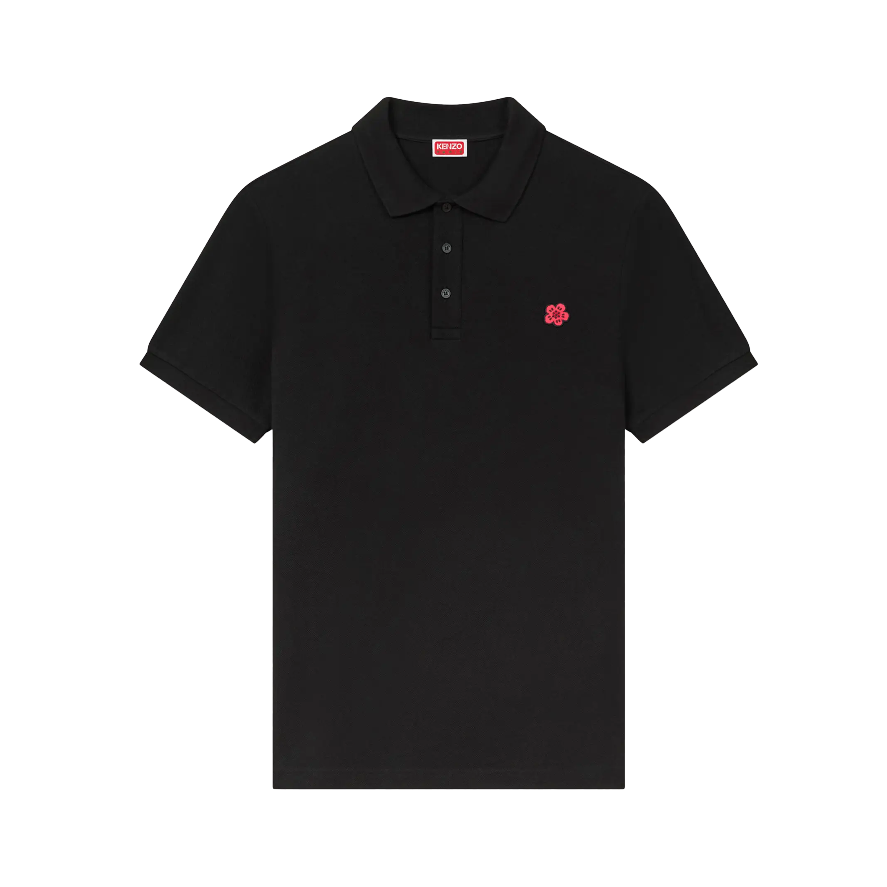 Camiseta Tipo Polo Negra KENZO Boke Flower