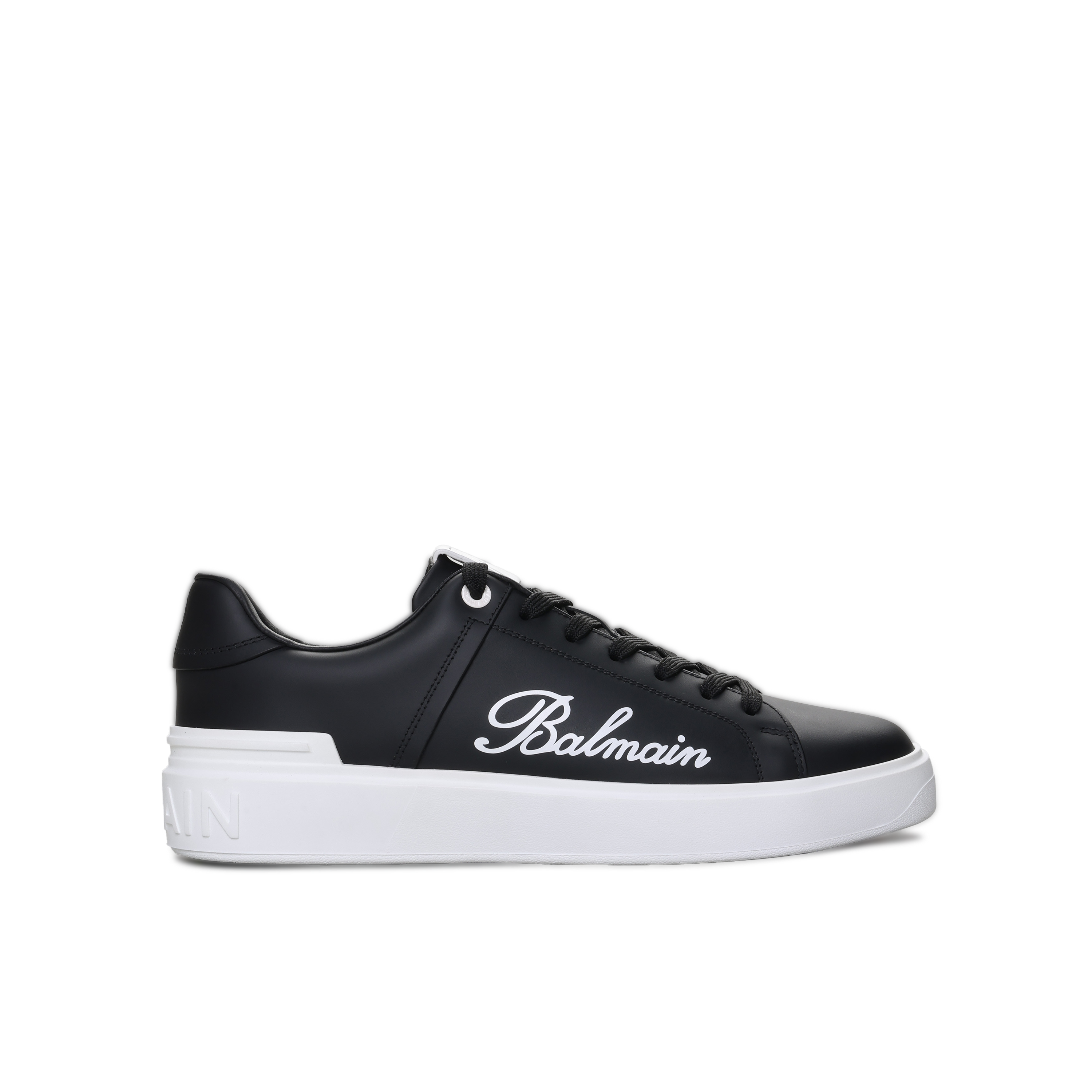Sneakers Negros Balmain B-Court Calfskin & Signature