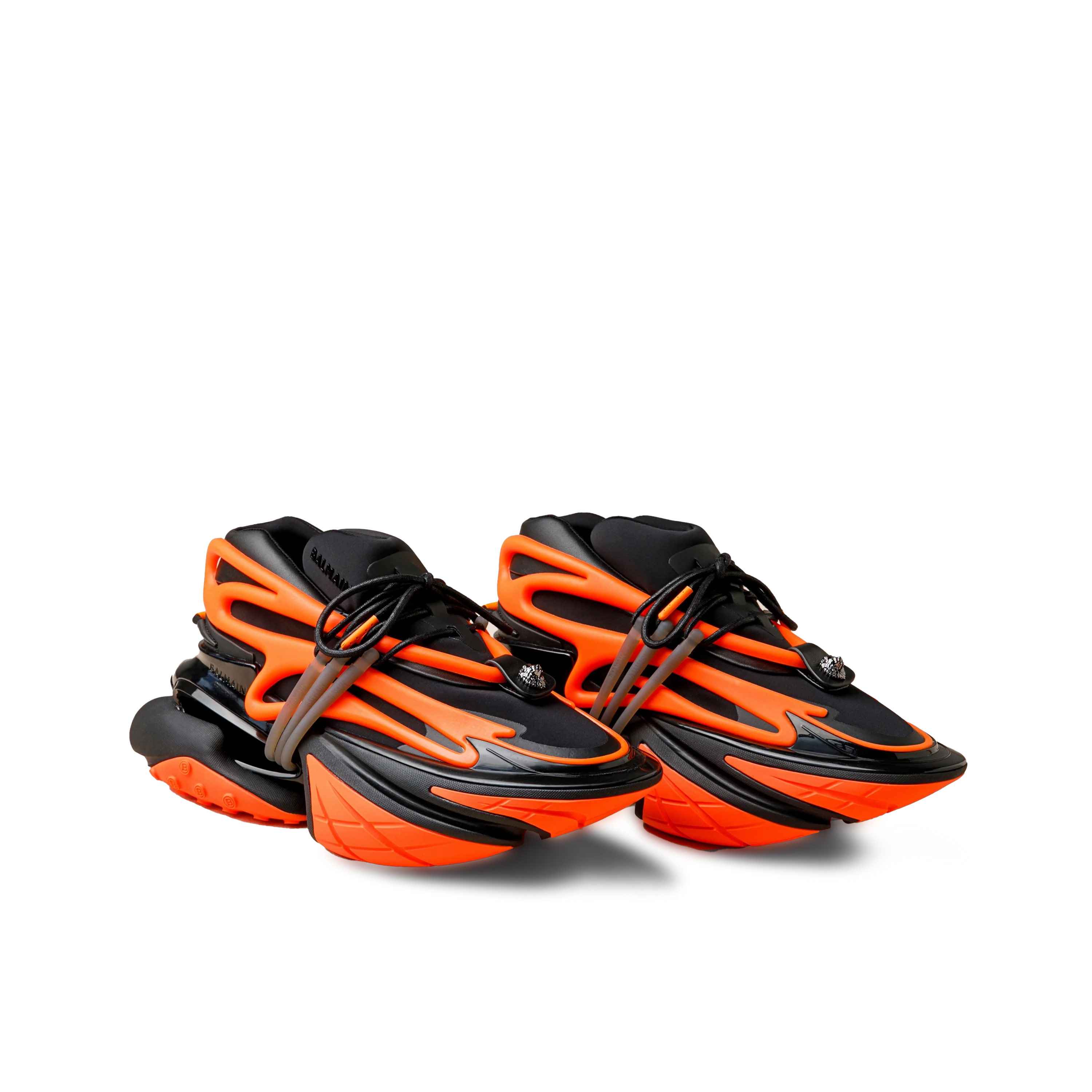 Sneakers Negro Naranja Balmain Unicornio
