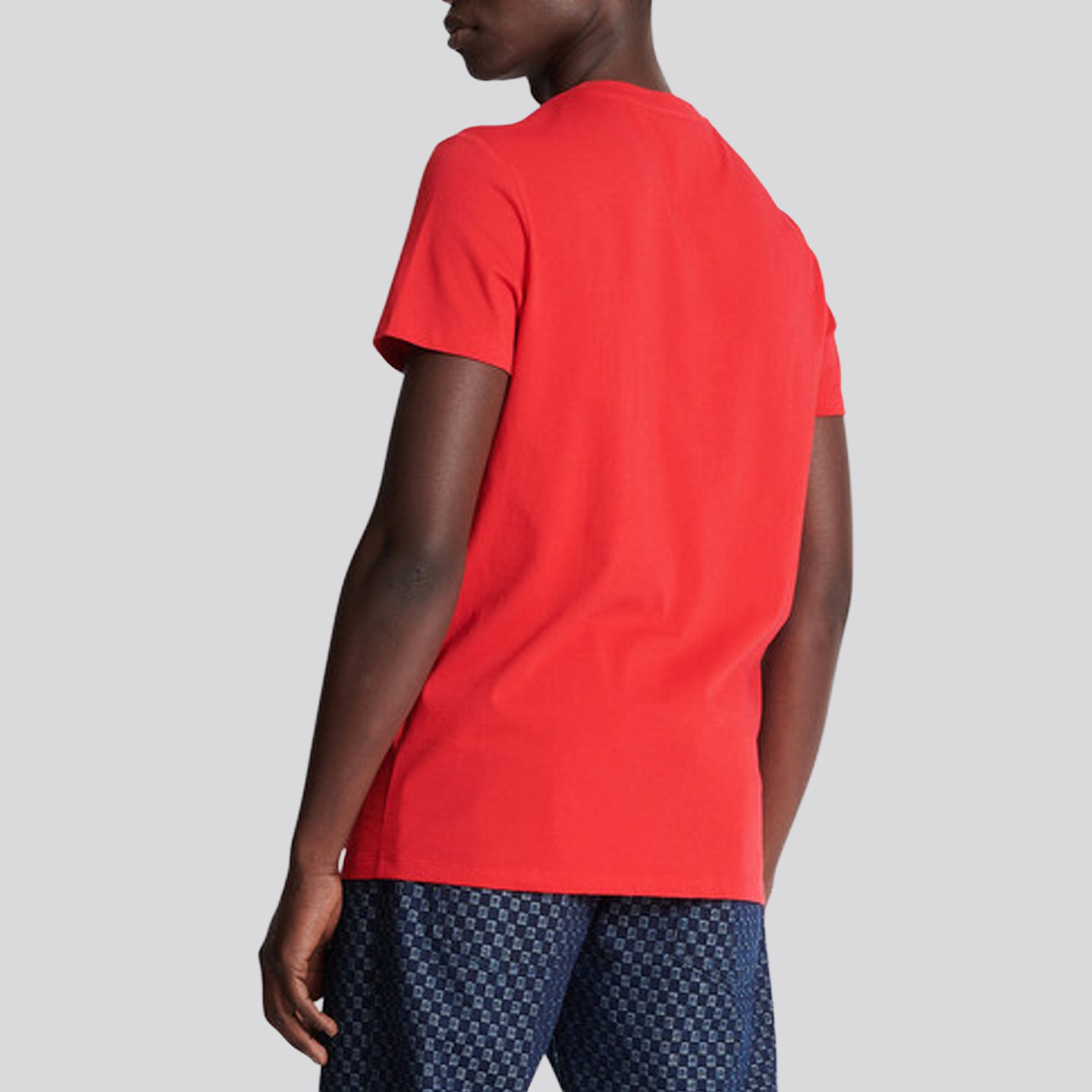 Camiseta Rojo Balmain Paris Chest Logo
