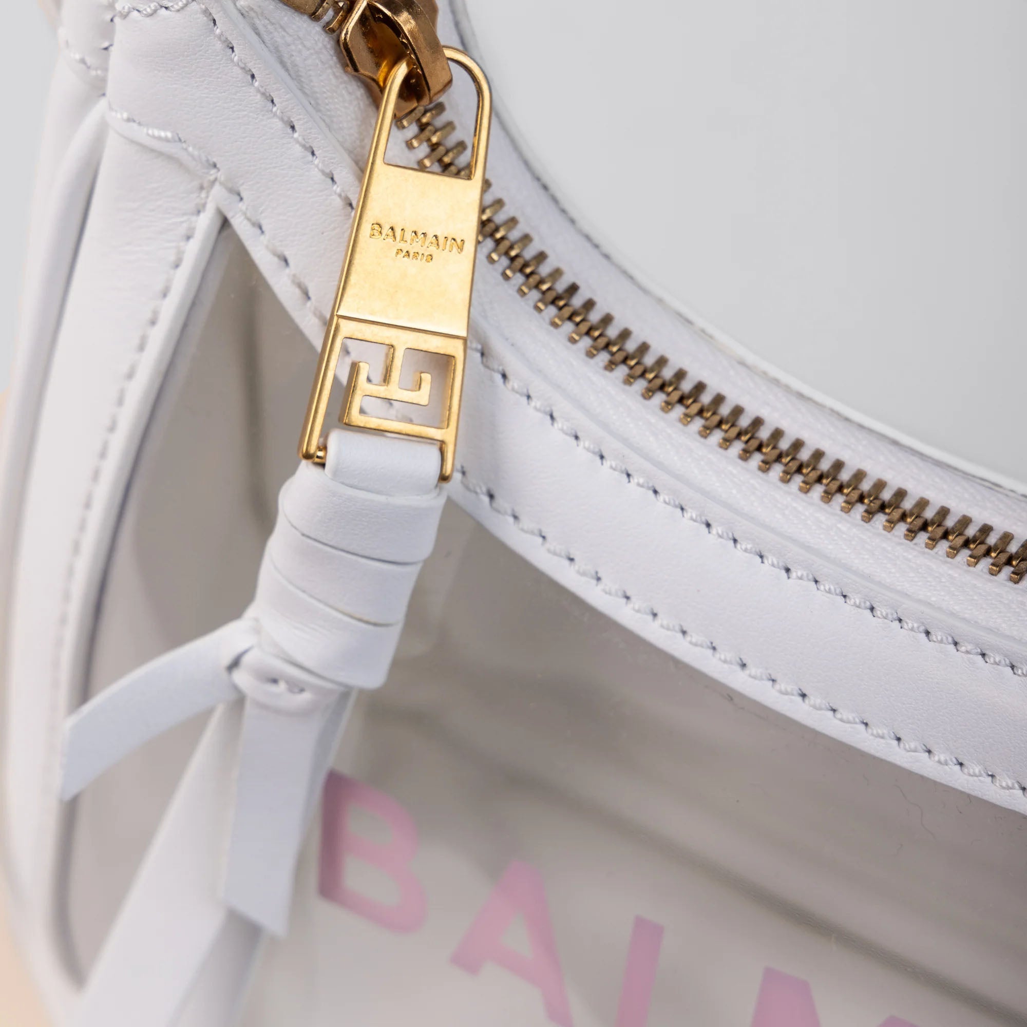 Cartera Blanca Balmain B-Army Recycled