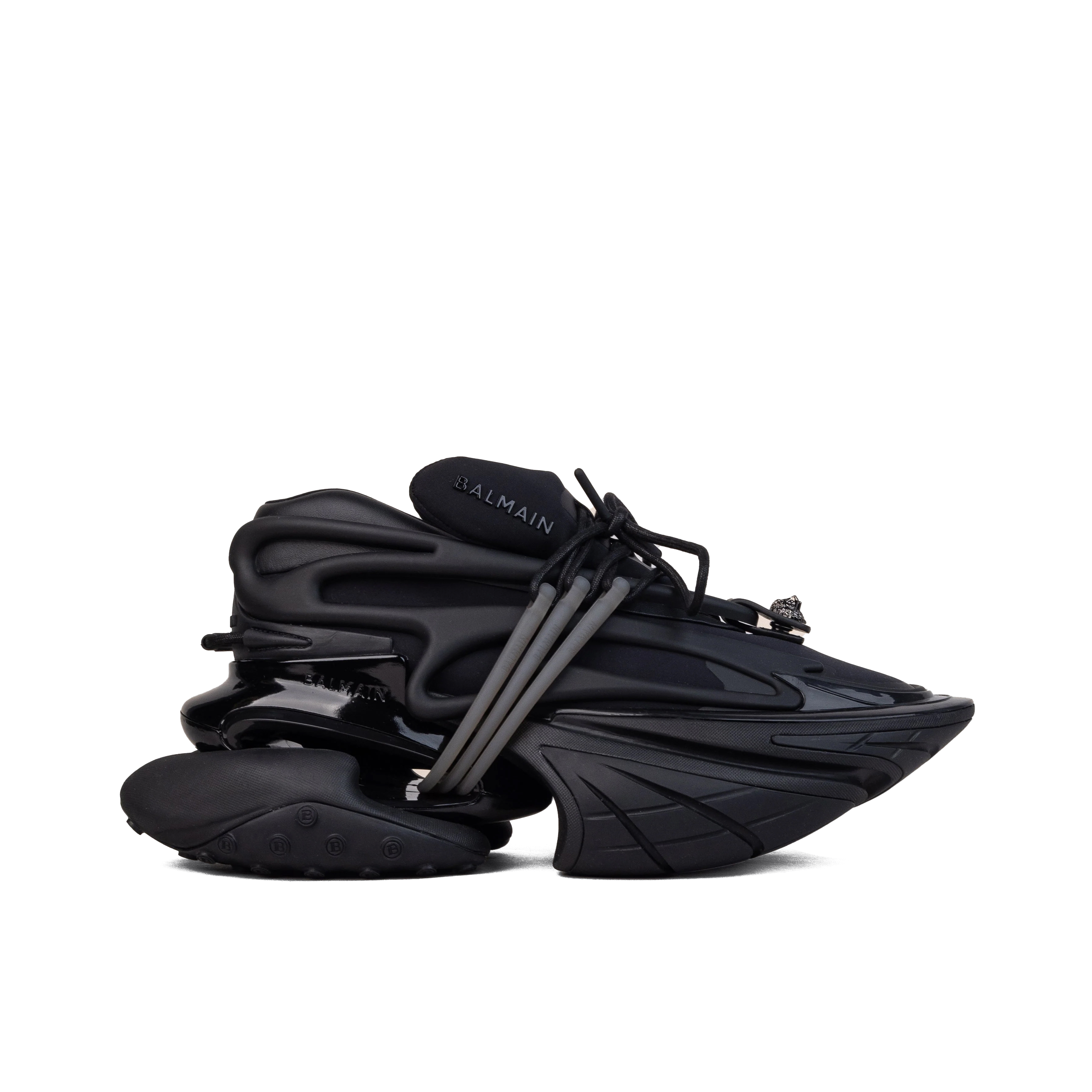 Sneakers Negro Balmain Black Unicorn-Neoprene