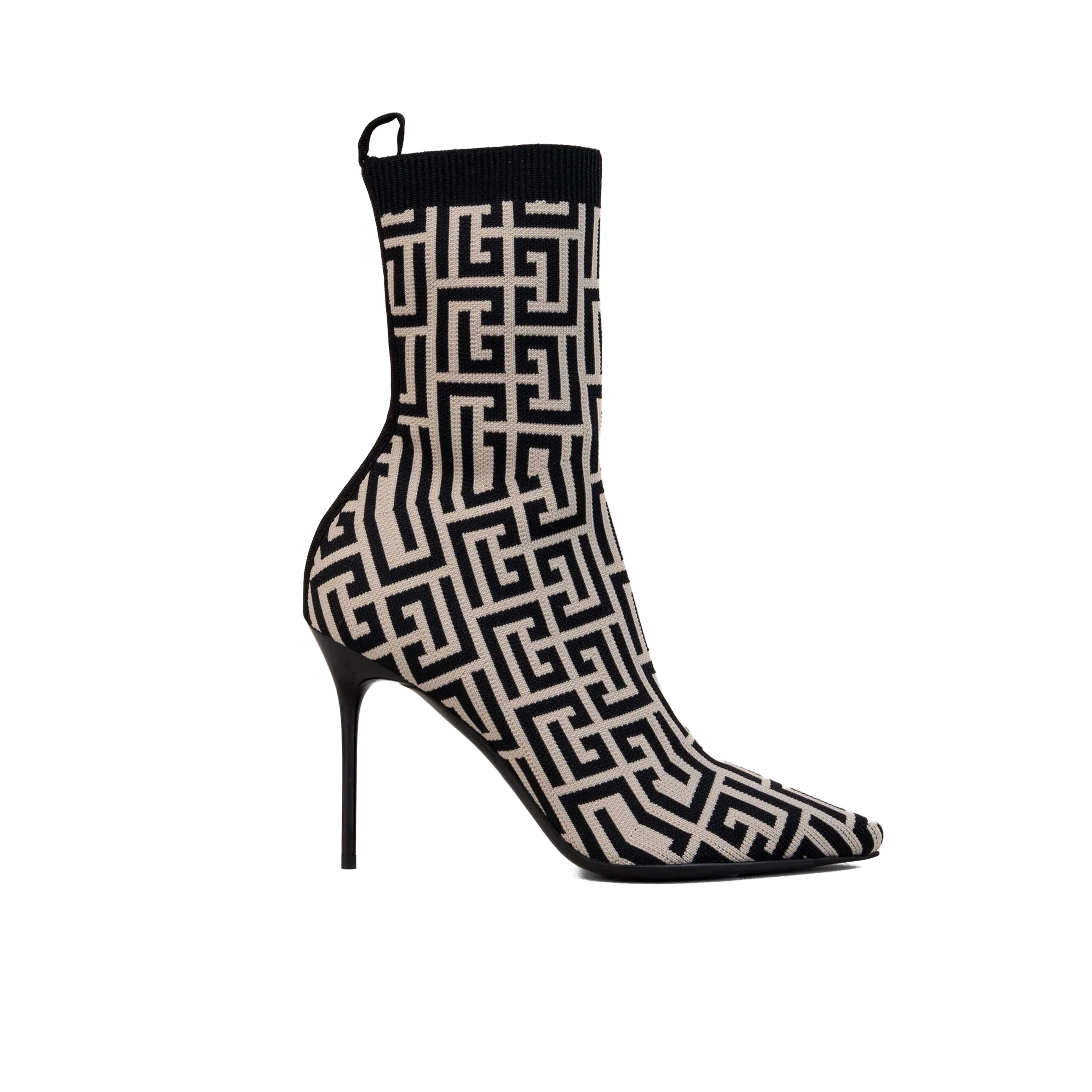 Botas Negras Balmain Monogram